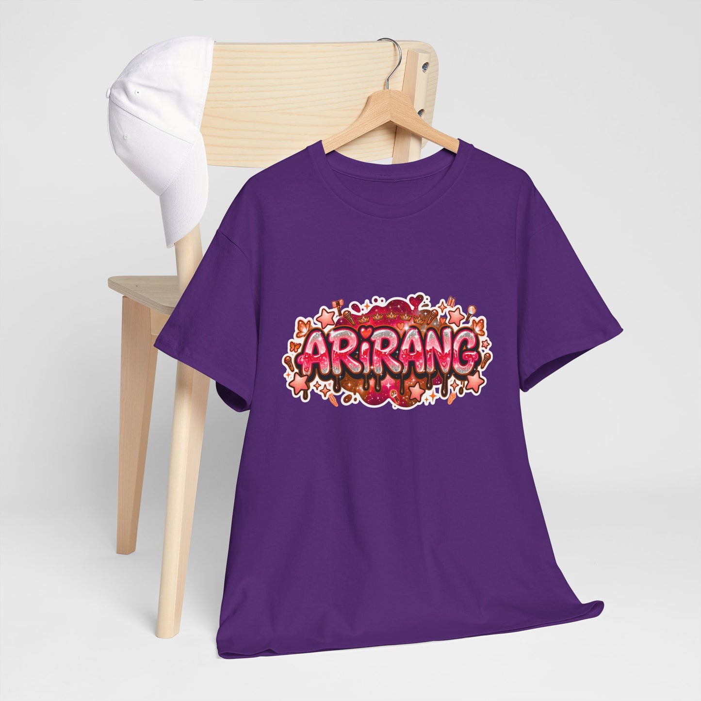 BTS Arirang Floral Graphic Tee - Korean Music Tribute Shirt