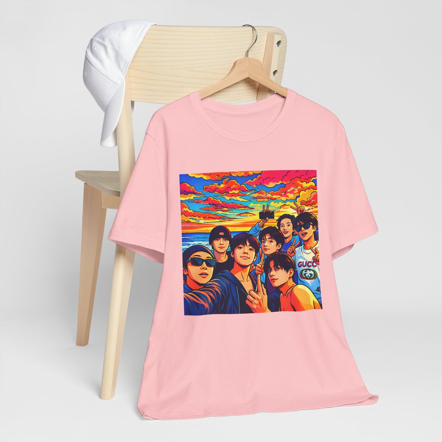 BTS Vibrant Sunset Group Portrait Tee