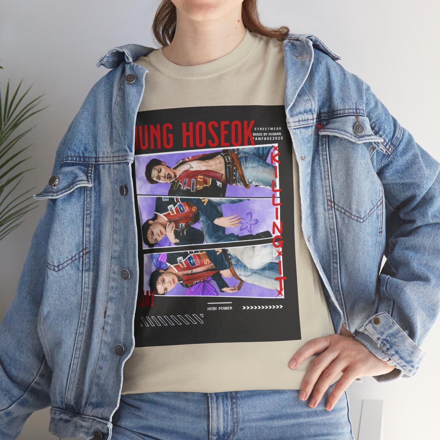 Jung Hoseok Photo Collage Tee — Retro K-Pop Fan Shirt
