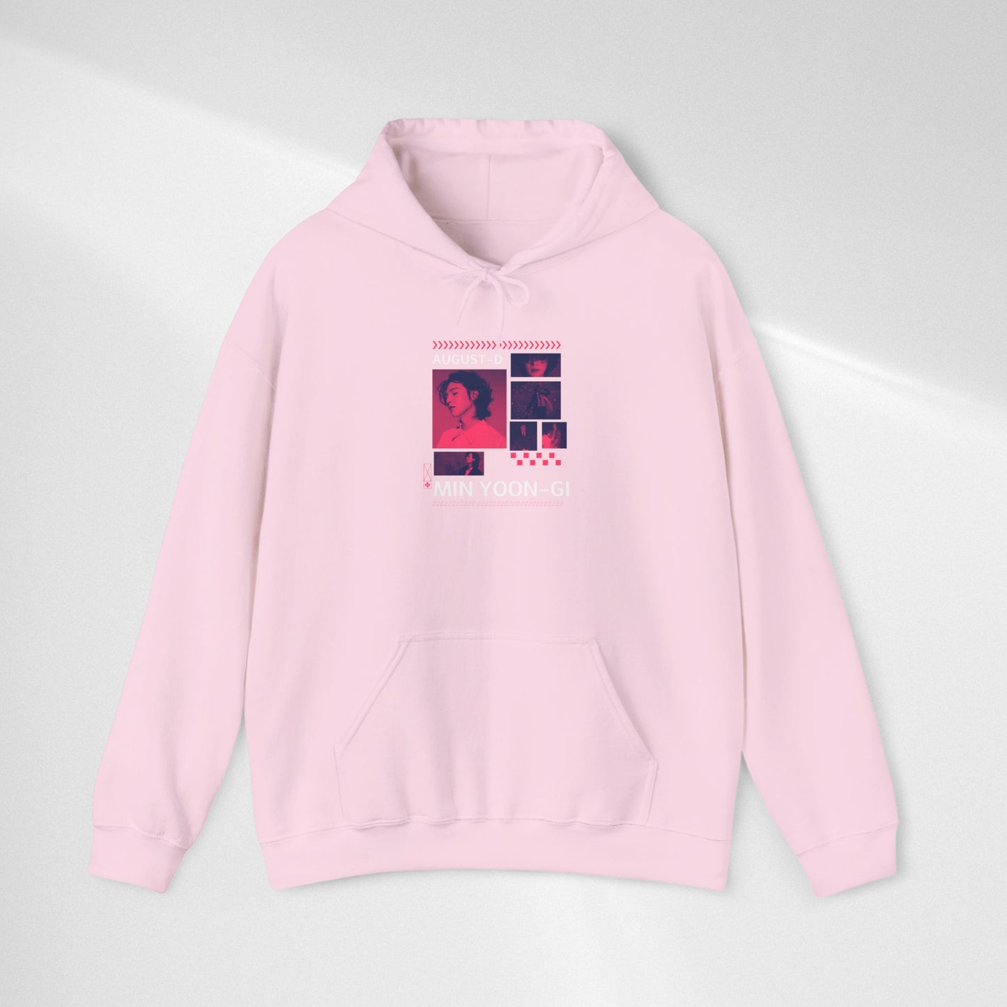 Min Yoon-gi Photo Grid Hoodie — K-Pop Retro Tour Aesthetic