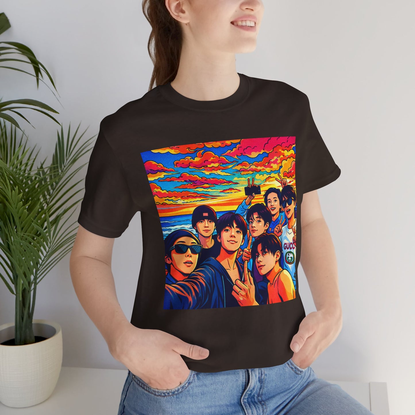 BTS Vibrant Sunset Group Portrait Tee