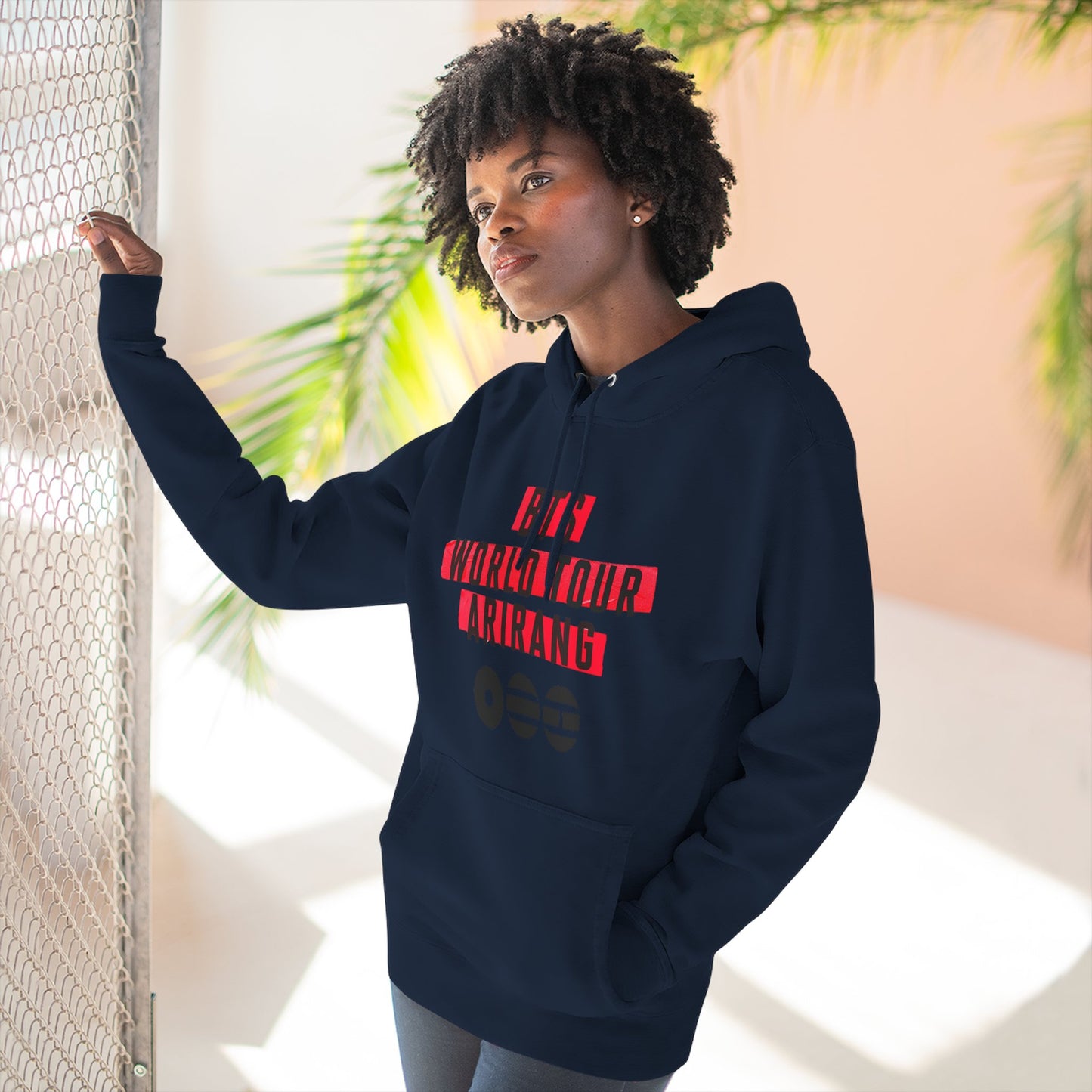 BTS World Tour Hoodie — 'Arirang' Fleece Pullover with Tour Dates