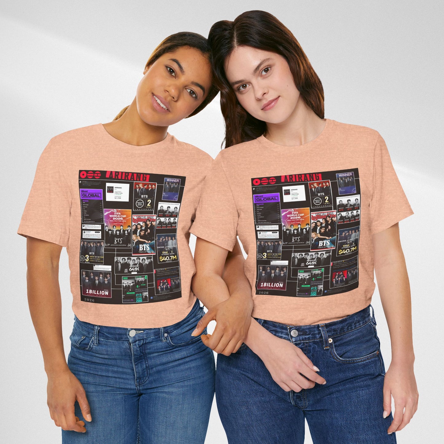 BTS  ARIRANG Collage Graphic Tee — K‑Pop Fan Tribute Shirt
