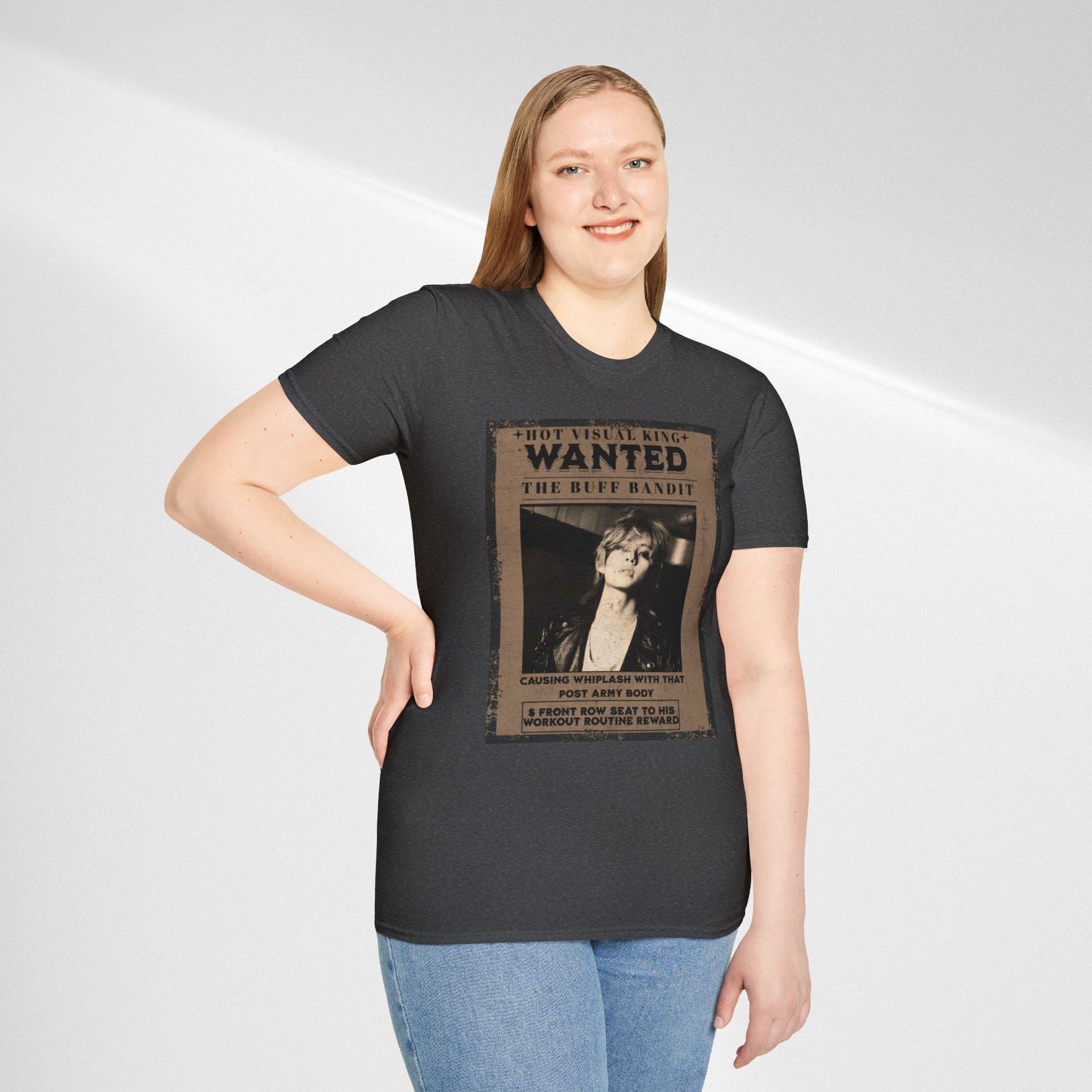 Wanted V Poster Graphic T-Shirt — "The Ruff Bandit" Vintage Western Mugshot Tee