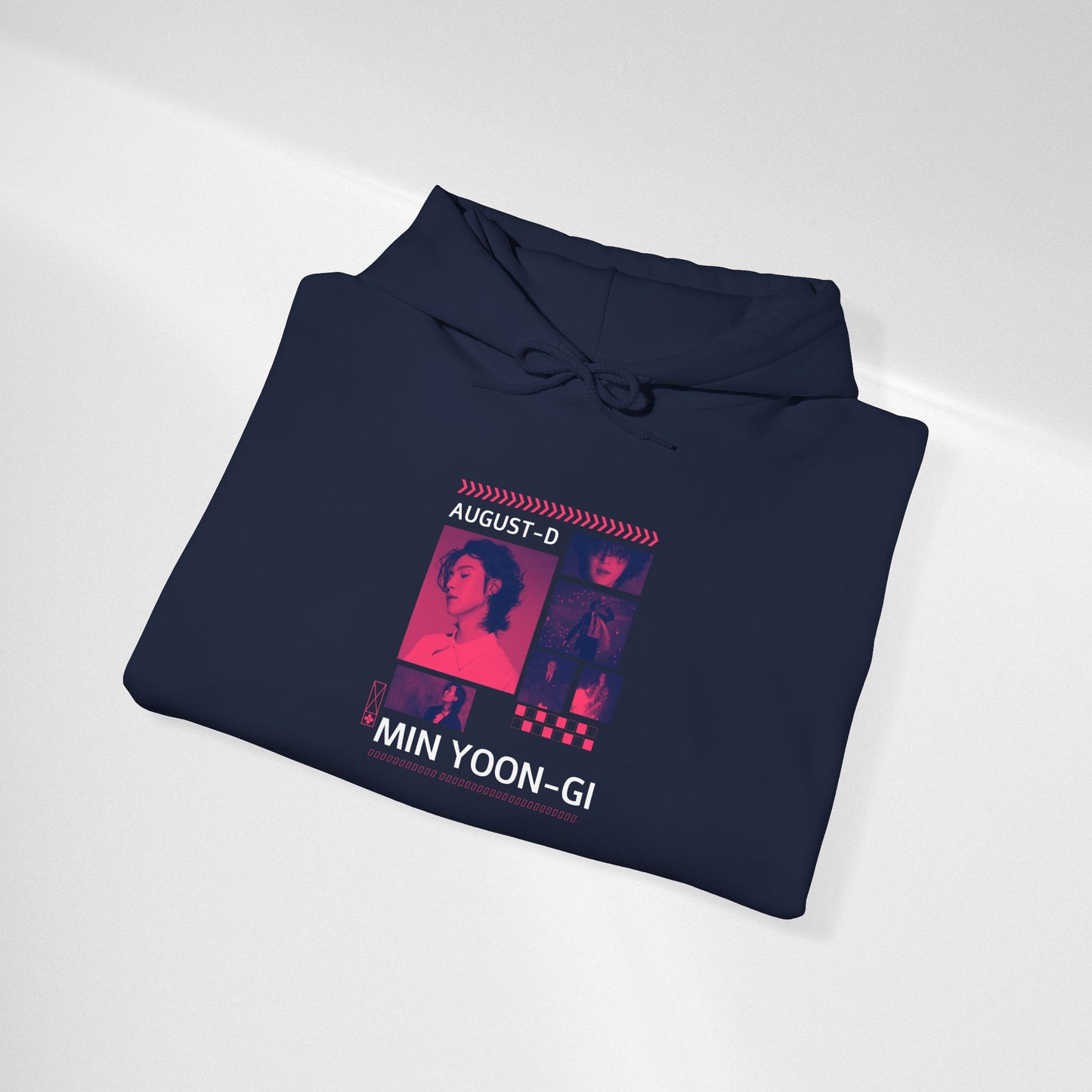 Min Yoon-gi Photo Grid Hoodie — K-Pop Retro Tour Aesthetic