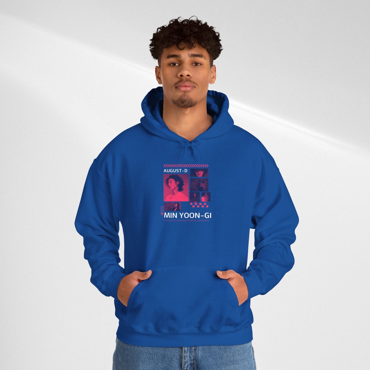 Min Yoon-gi Photo Grid Hoodie — K-Pop Retro Tour Aesthetic