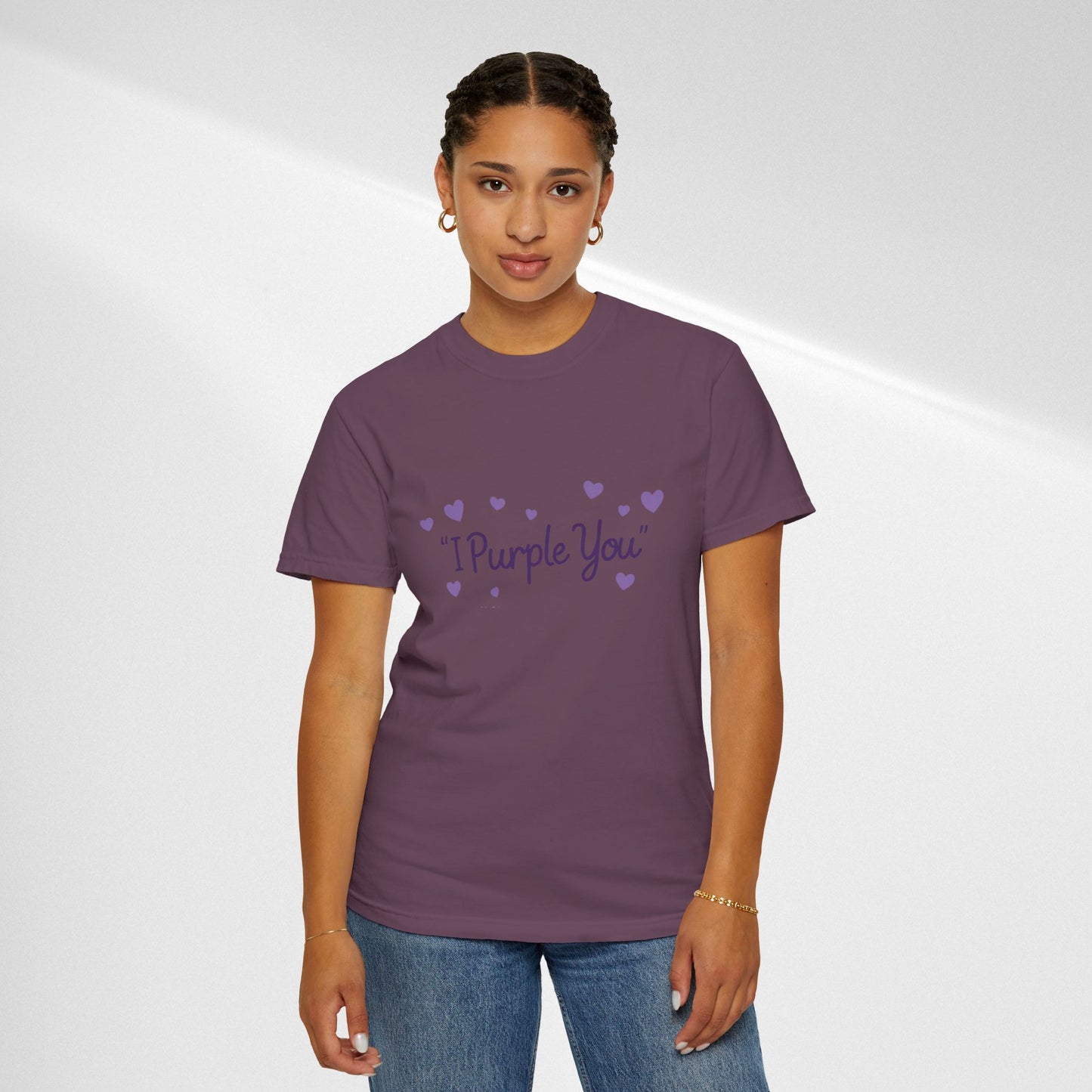 I Purple You T-Shirt — Cute Purple Hearts Valentine Tee
