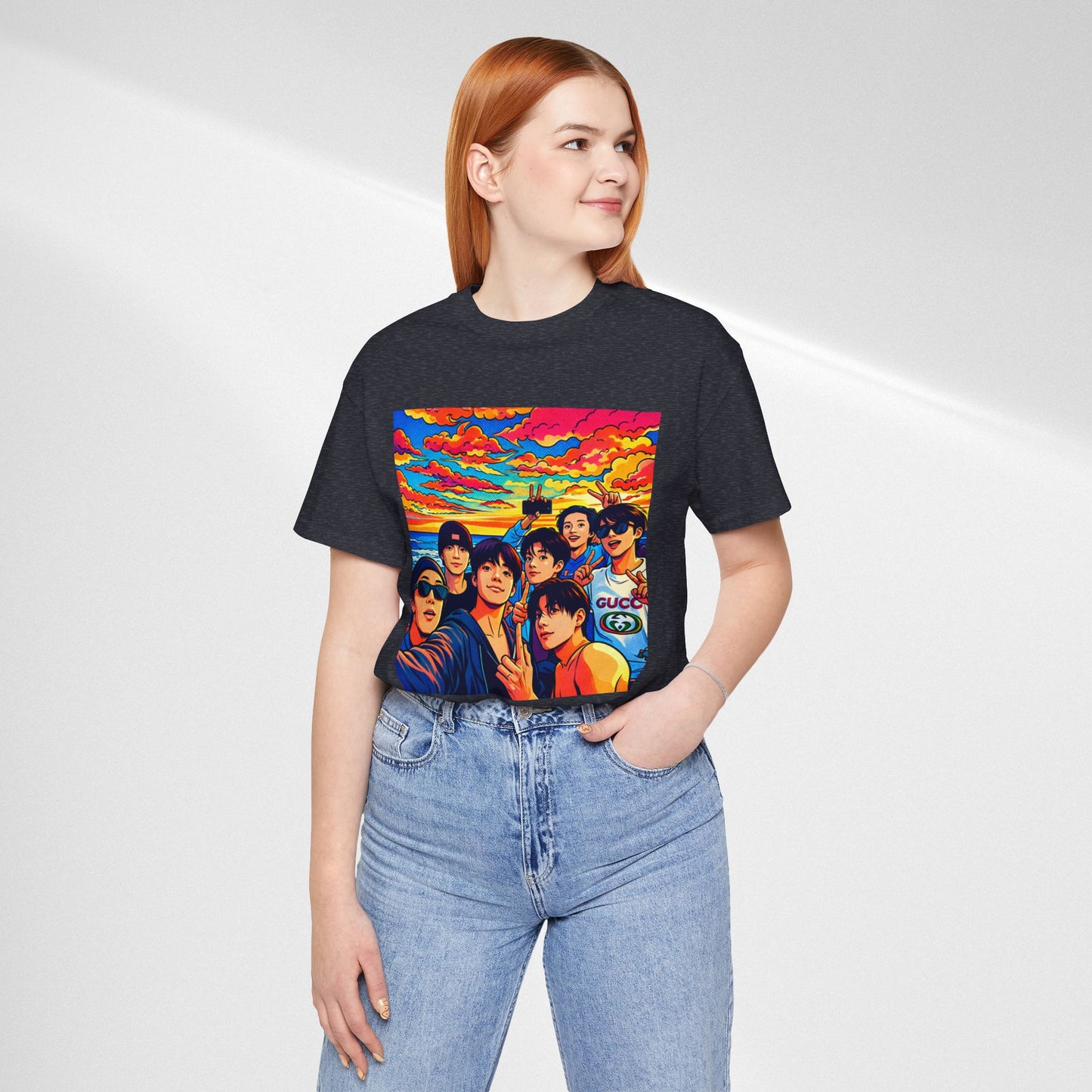 BTS Vibrant Sunset Group Portrait Tee