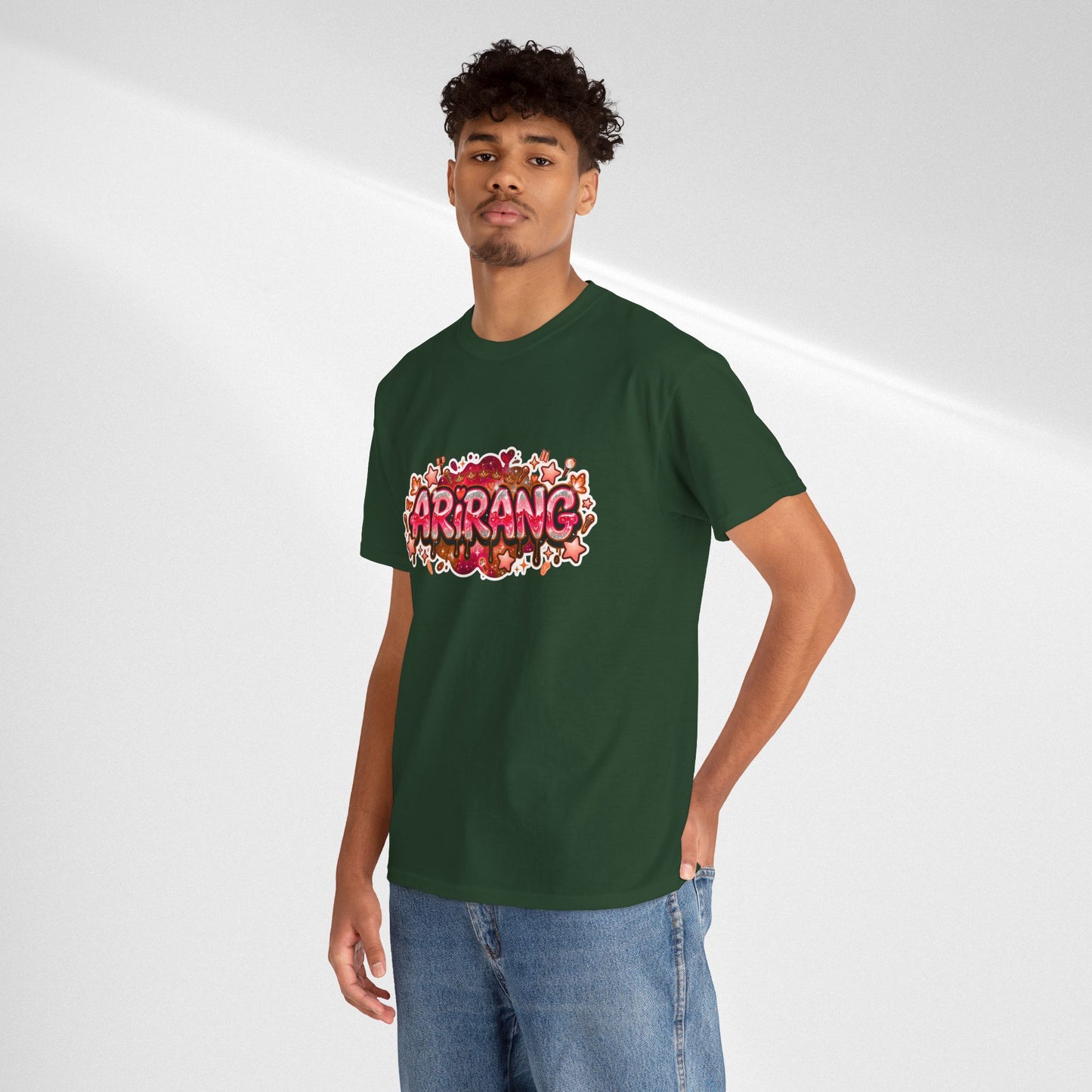 BTS Arirang Floral Graphic Tee - Korean Music Tribute Shirt