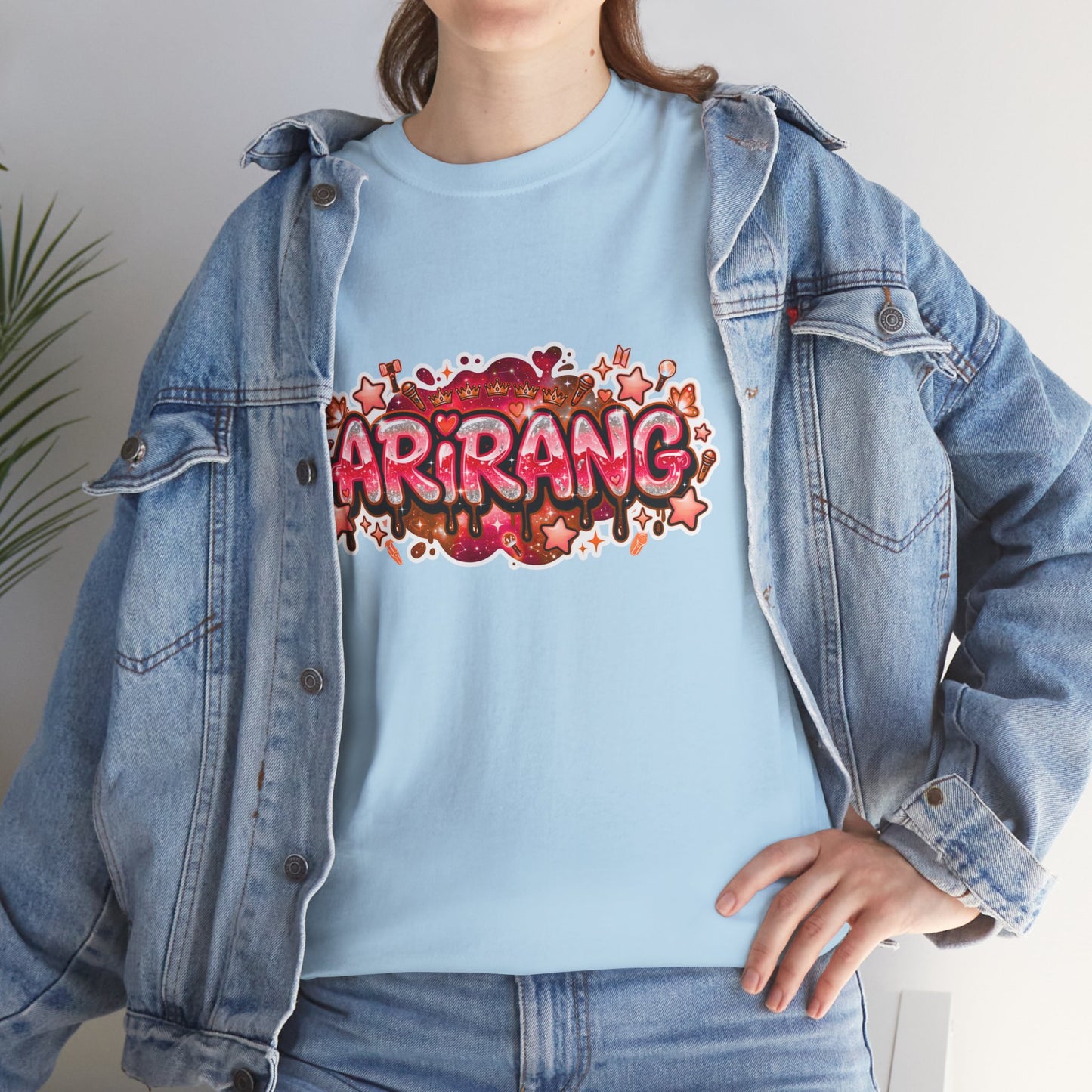BTS Arirang Floral Graphic Tee - Korean Music Tribute Shirt