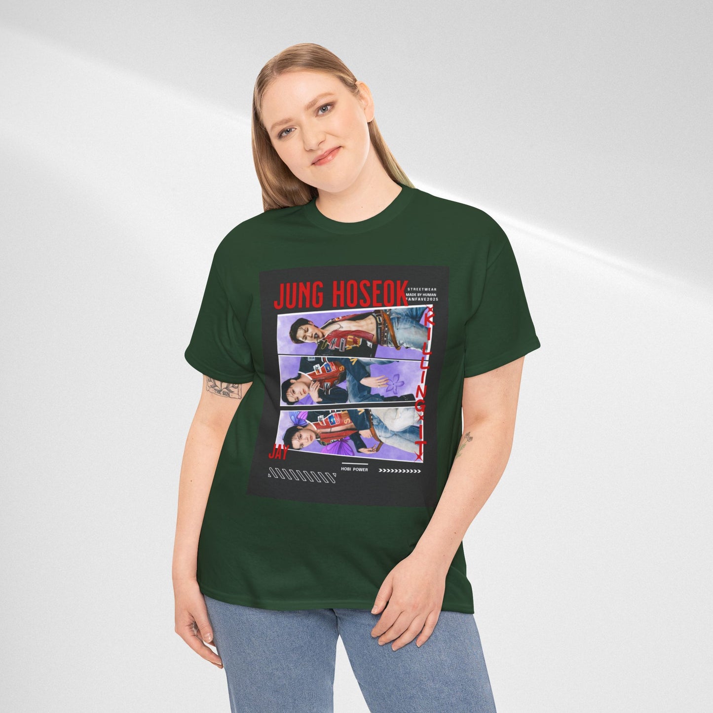 Jung Hoseok Photo Collage Tee — Retro K-Pop Fan Shirt