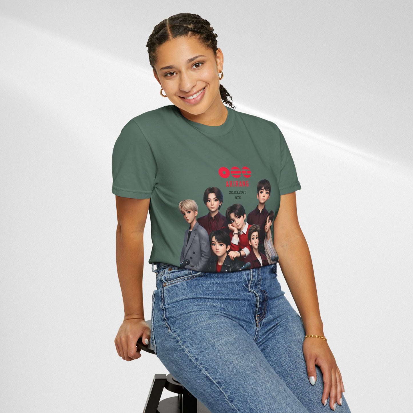 BTS Band Photo T-Shirt — Group Portrait Graphic Tee