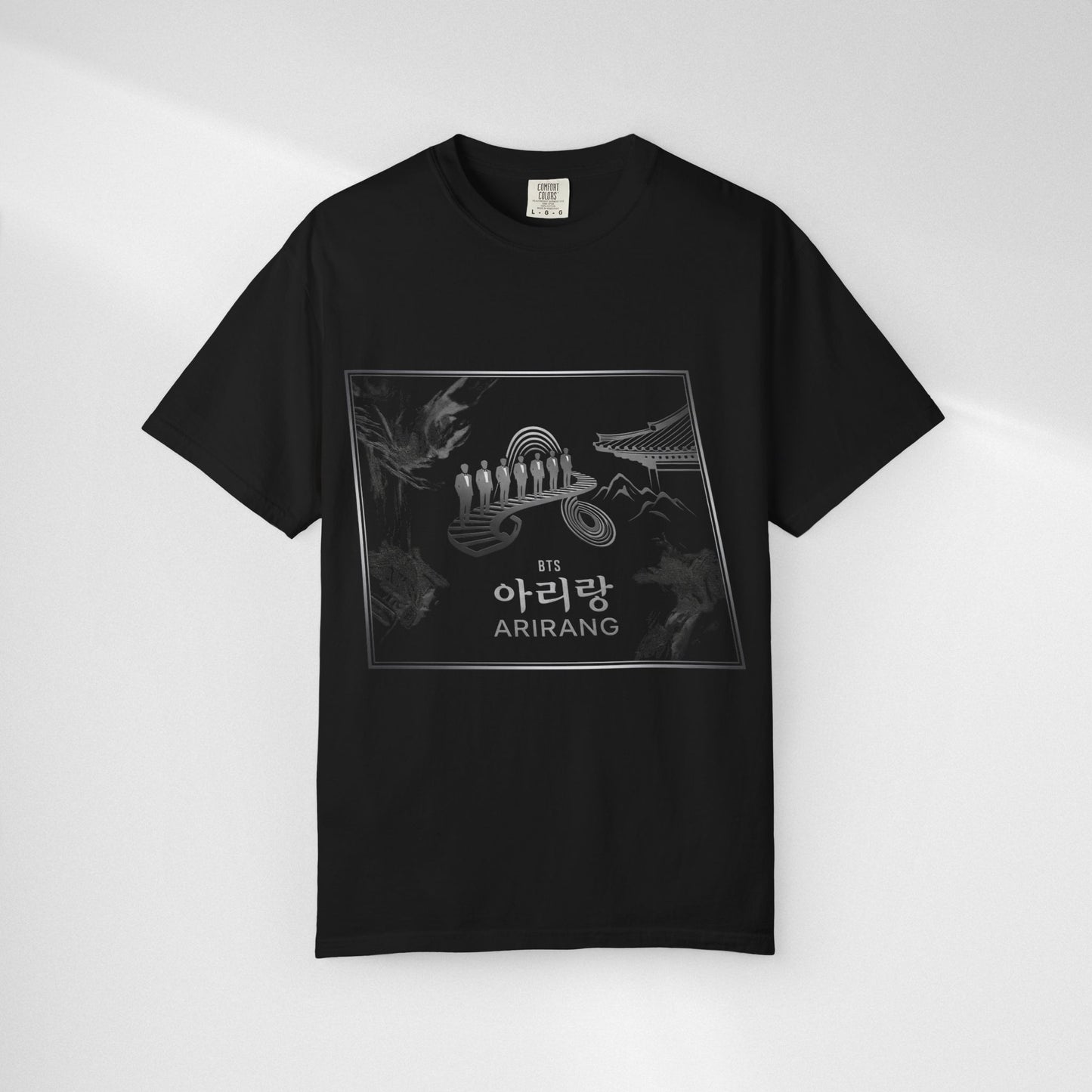 BTS Arirang Graphic T-Shirt — Korean Folklore Illustration Tee