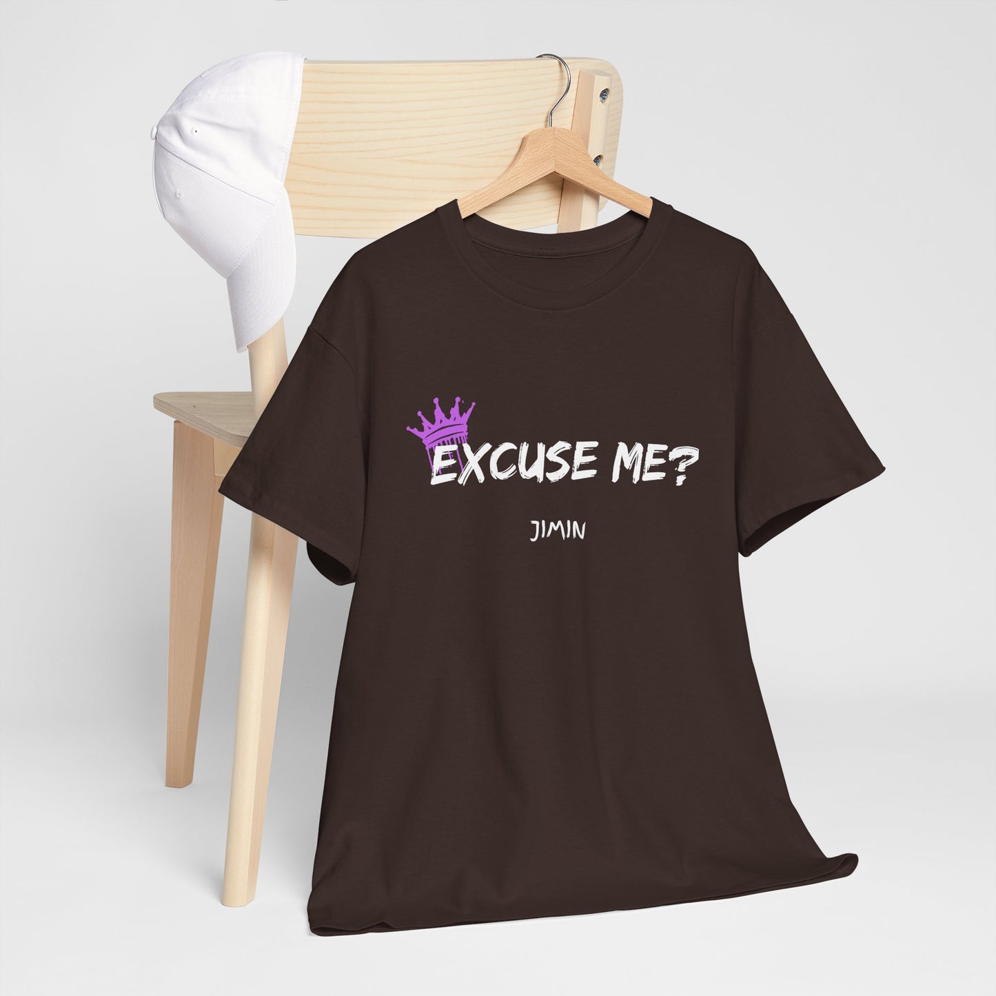 Excuse Me? Tee — Jimin Crown Graphic T‑Shirt