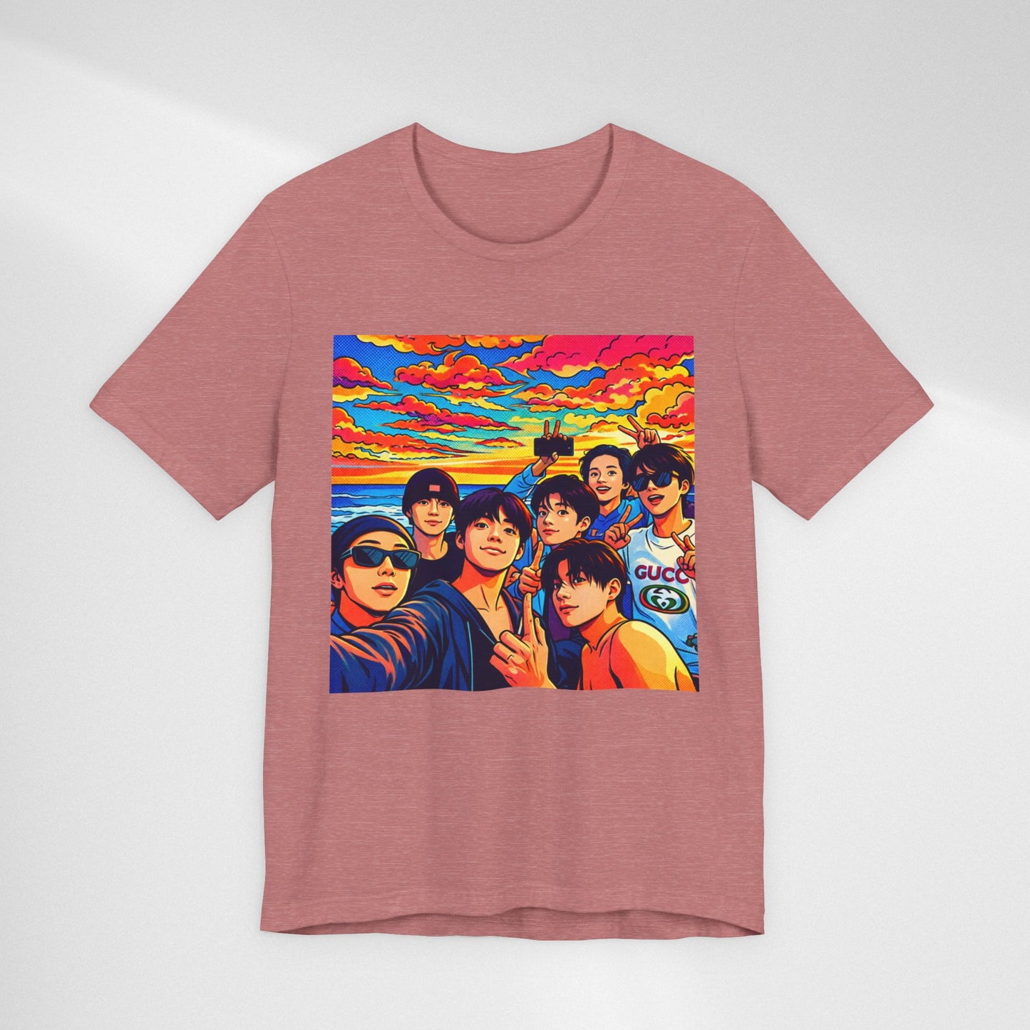 BTS Vibrant Sunset Group Portrait Tee