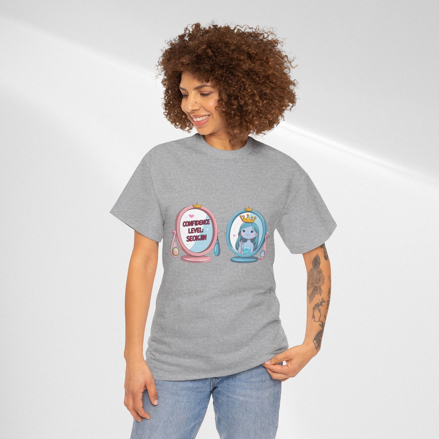 BTS Jin Confidence Level T-Shirt — Seokjin Fan Tee