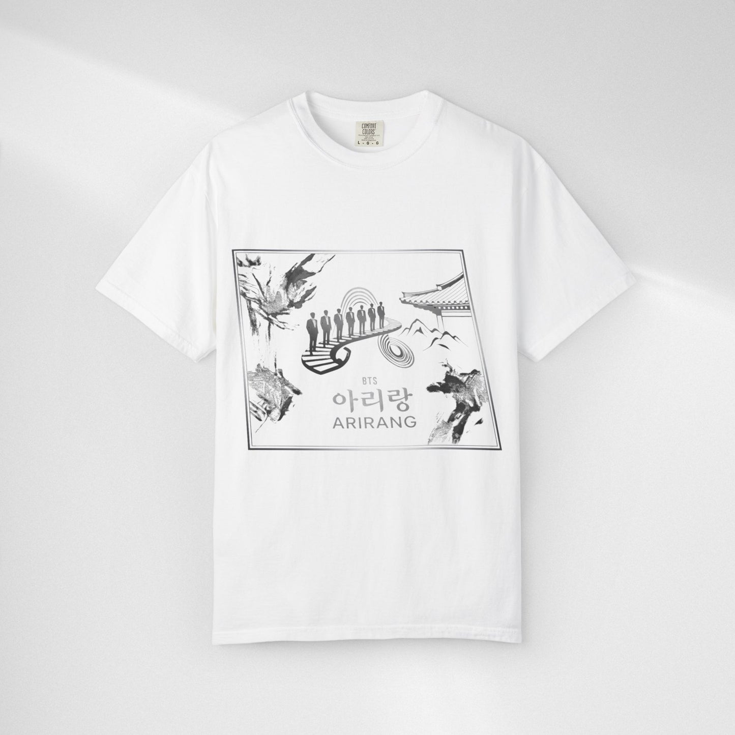 BTS Arirang Graphic T-Shirt — Korean Folklore Illustration Tee