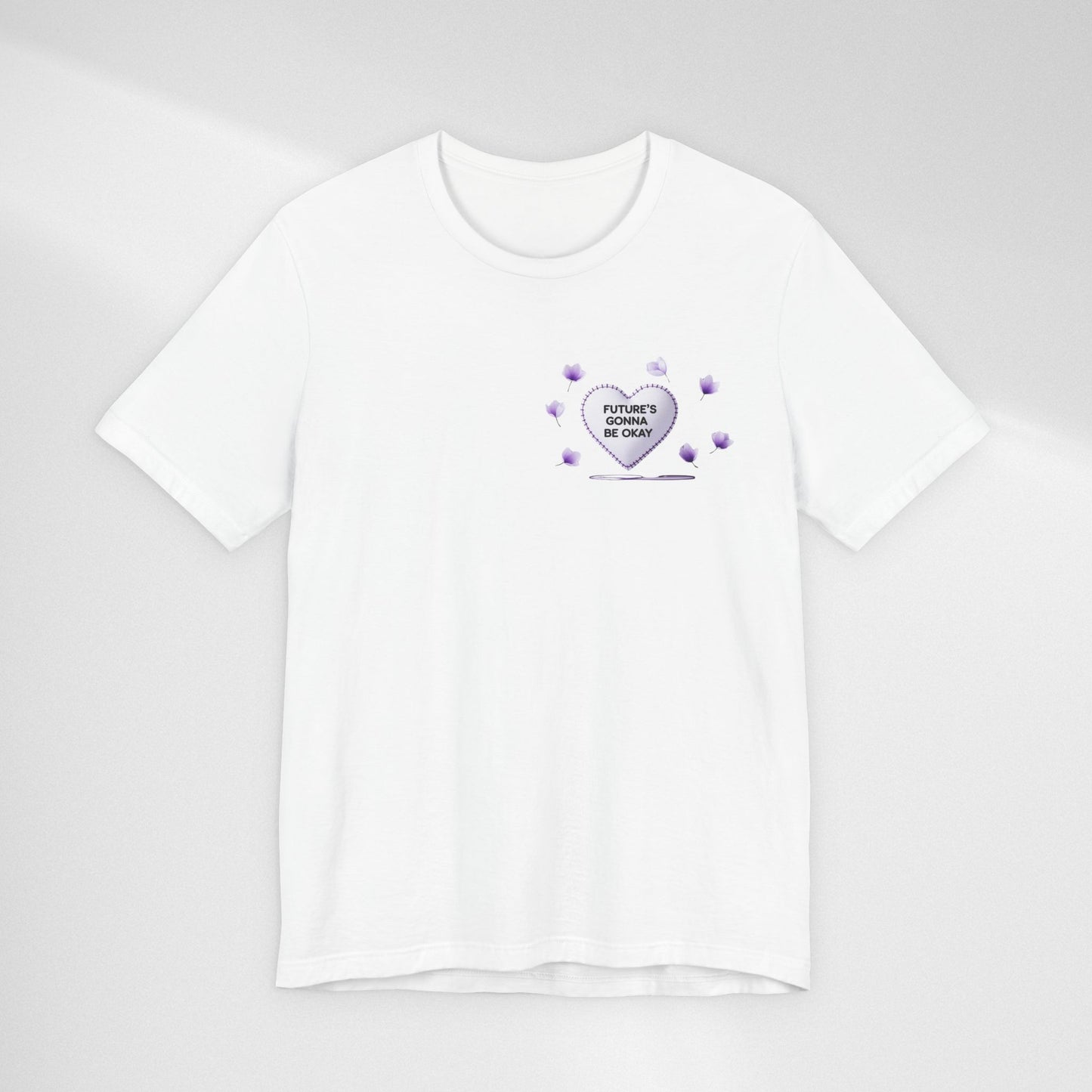 Future's Gonna Be Okay T-Shirt — Purple Heart Positive Graphic Tee