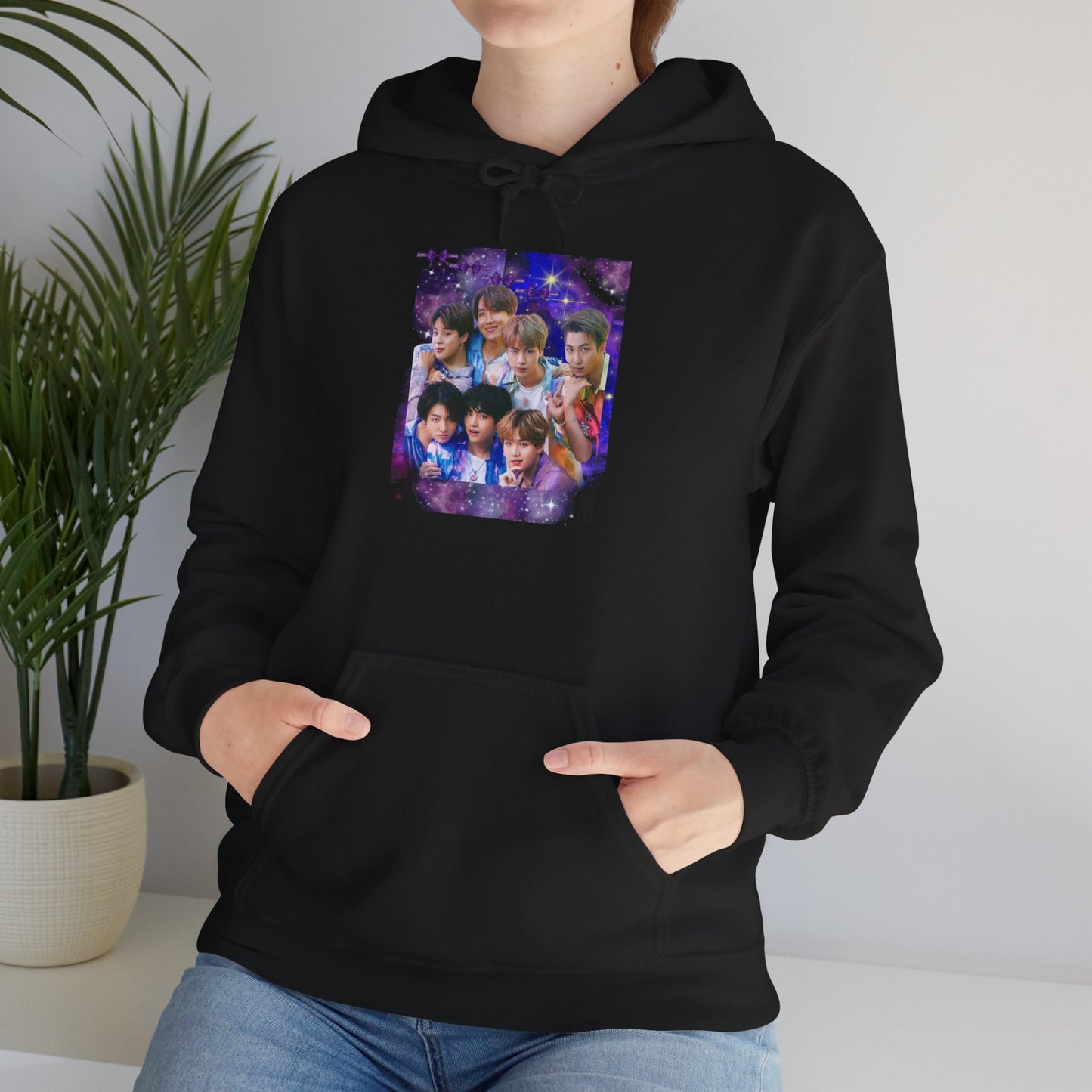 BTS Hoodie — Purple Collage Photo Graphic Hoodie