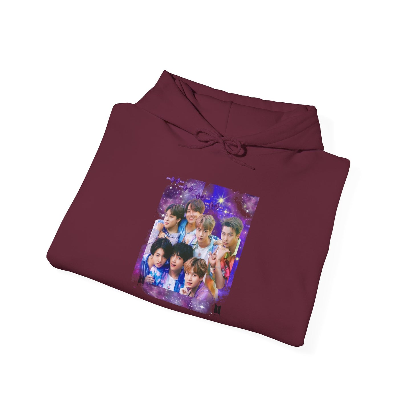 BTS Hoodie — Purple Collage Photo Graphic Hoodie