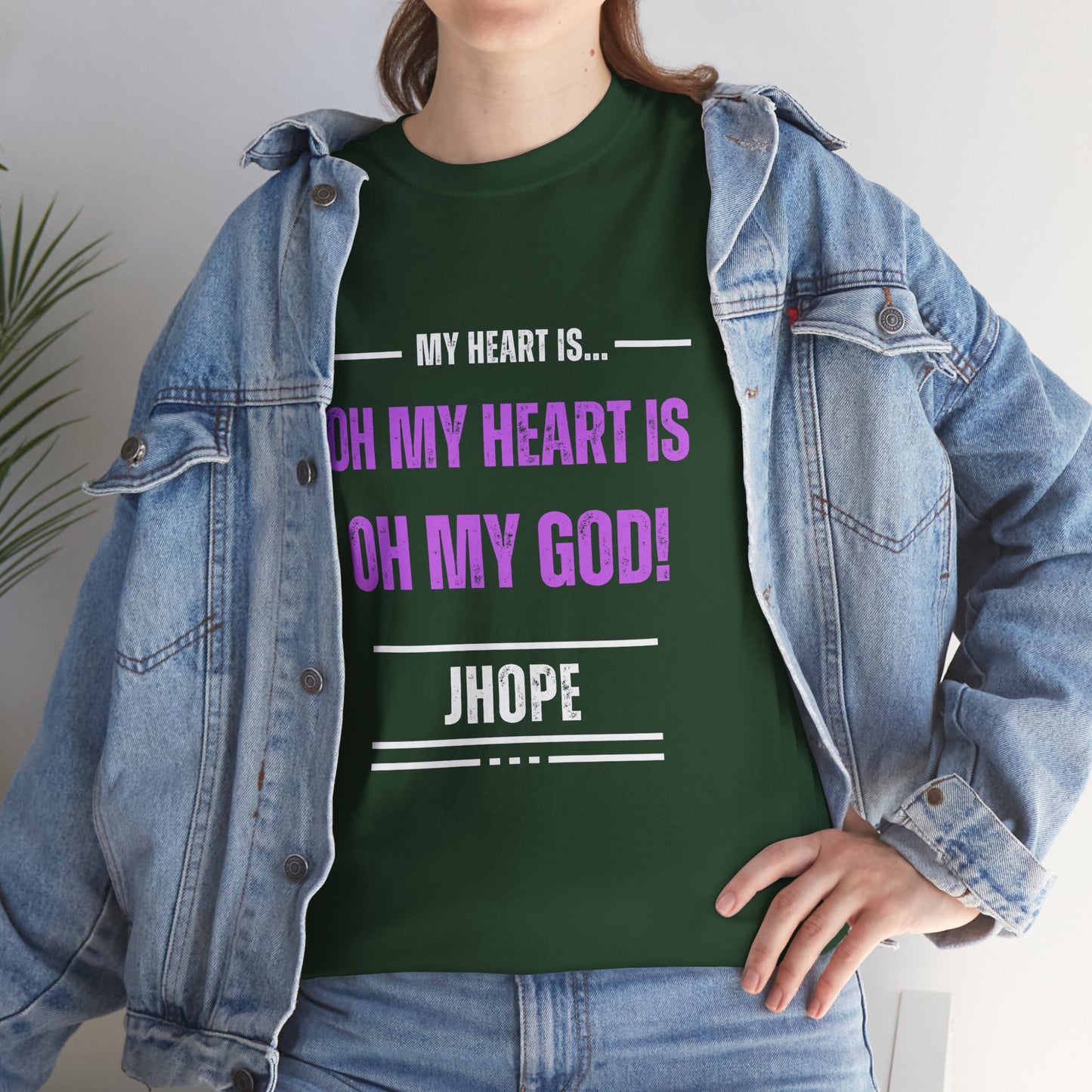 Graphic Tee — "Oh My Heart Is Oh My God!" J-Hope Fan Shirt