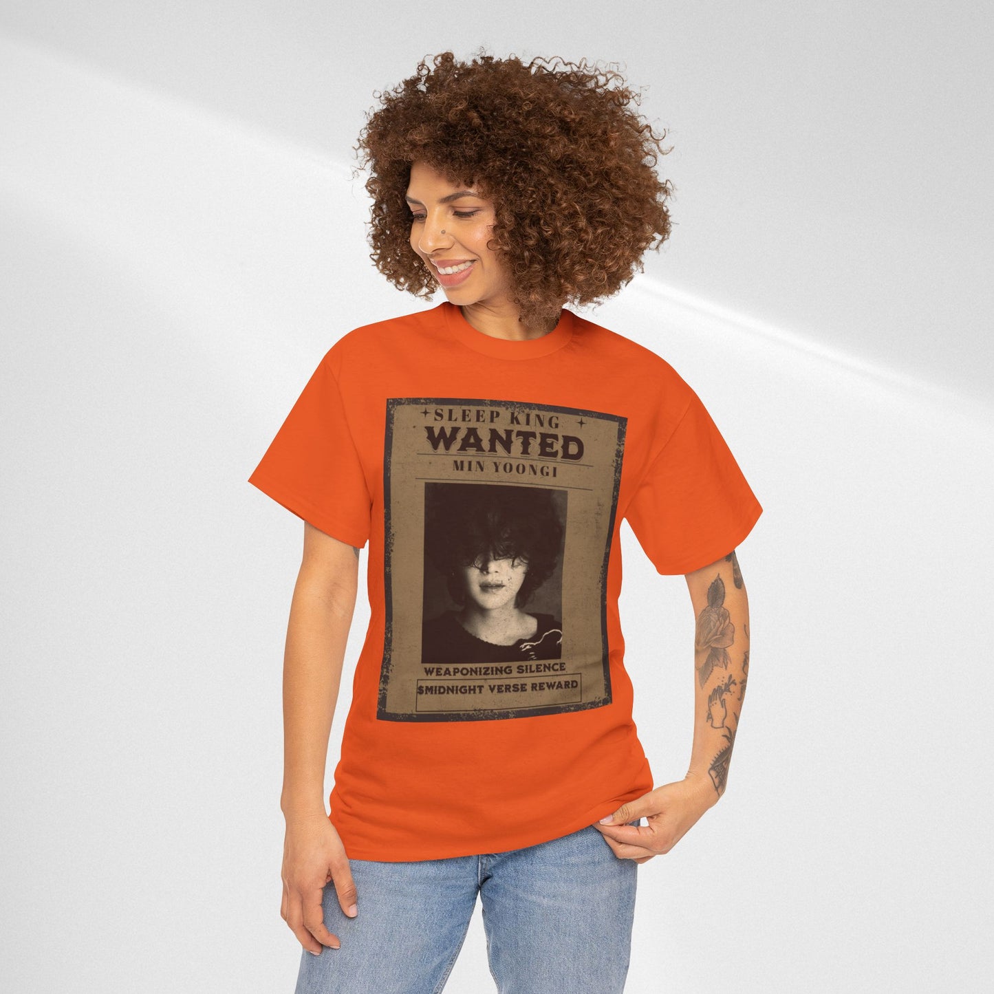 Suga Vintage “Sleeping Wanted” Retro Poster T-Shirt