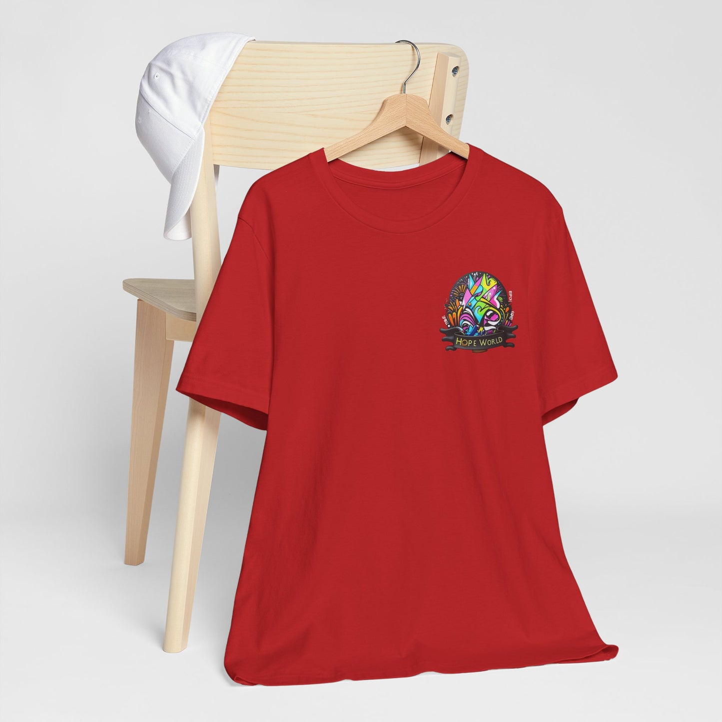 Hope World Graphic Tee — Colorful Graffiti BTS-Inspired Shirt