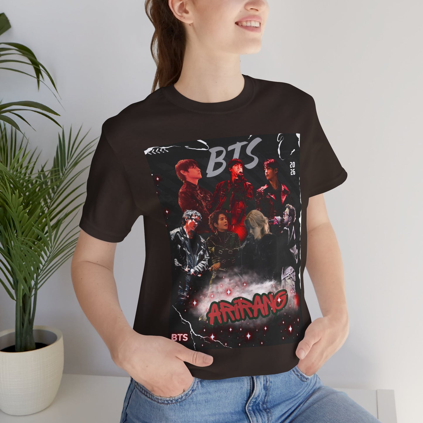 BTS ARIRANG Band Graphic Tee — 'BTS ARMY' Retro Concert Poster Shirt
