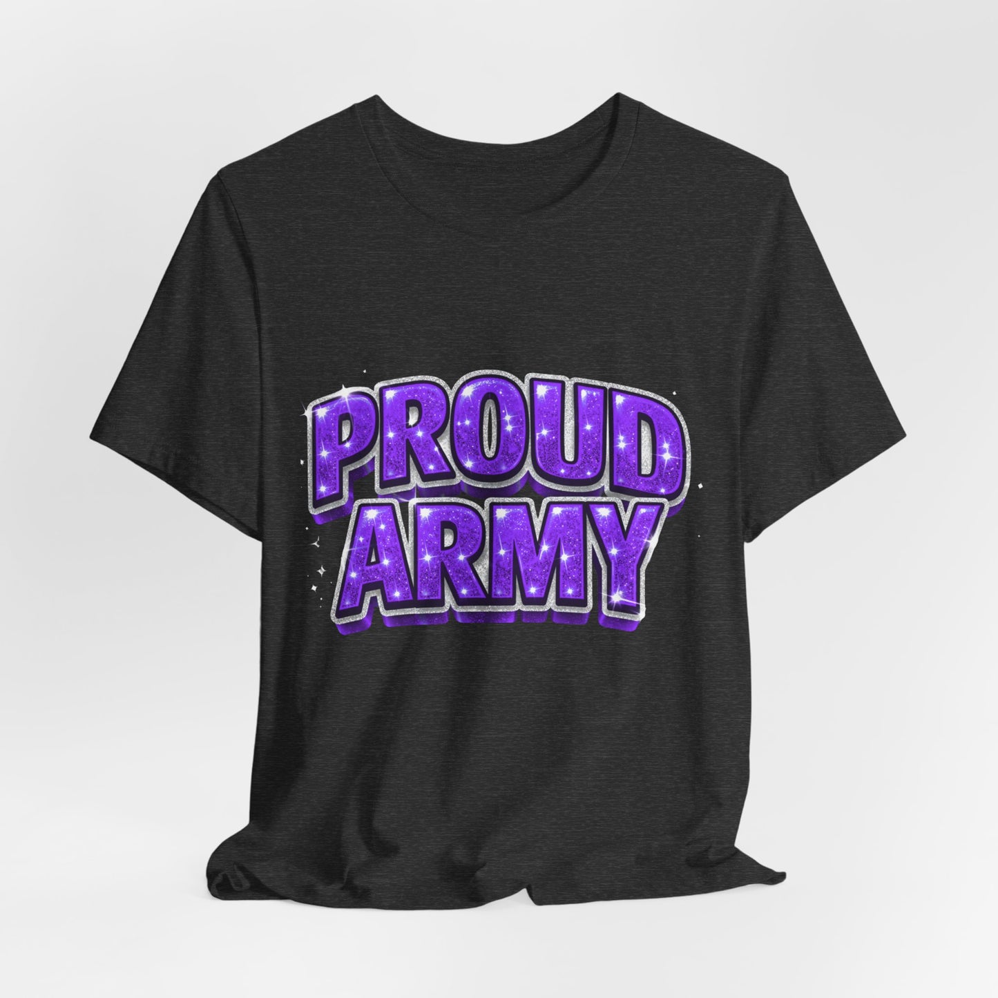 Proud Army T-Shirt — Bold Purple BTS Support Tee