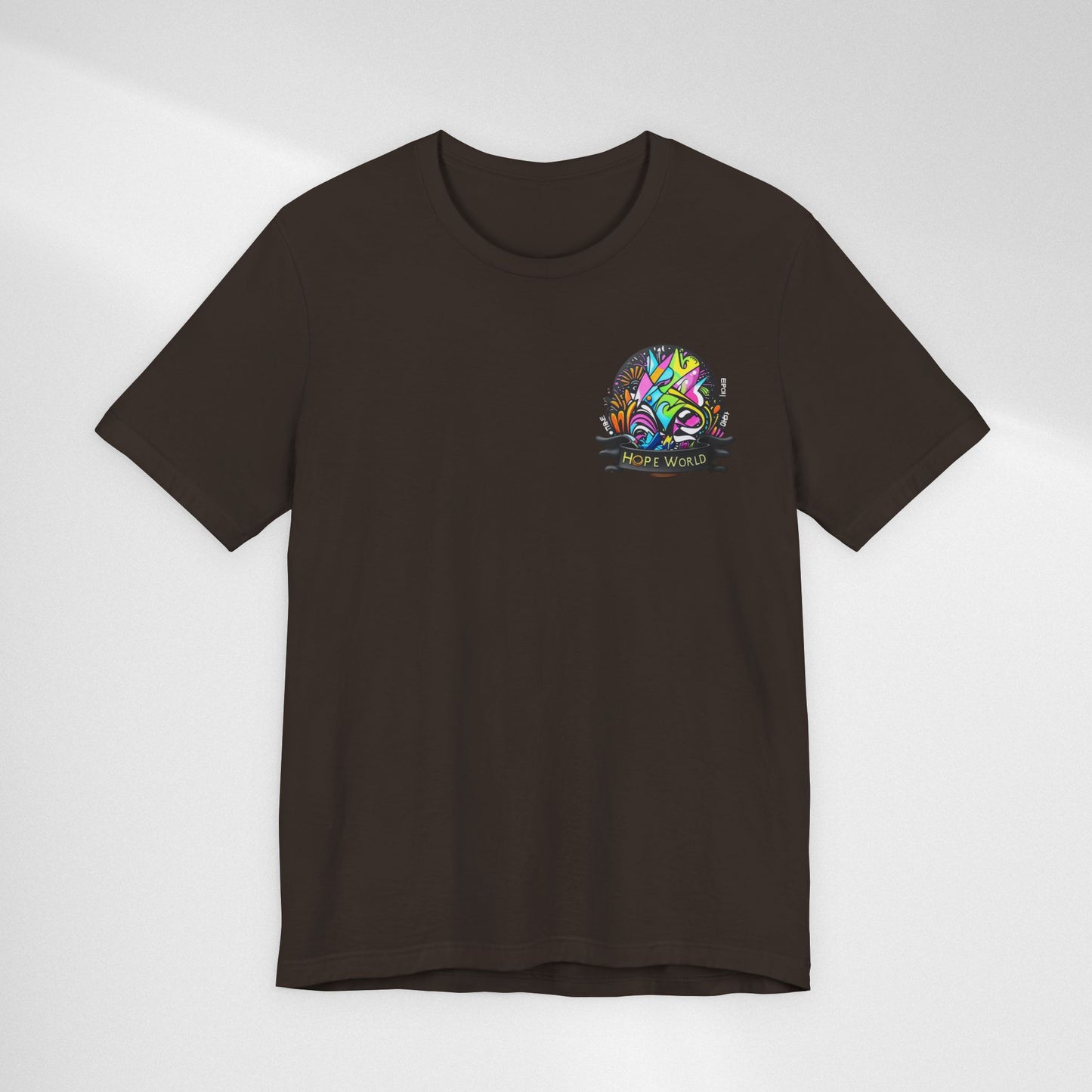 Hope World Graphic Tee — Colorful Graffiti BTS-Inspired Shirt