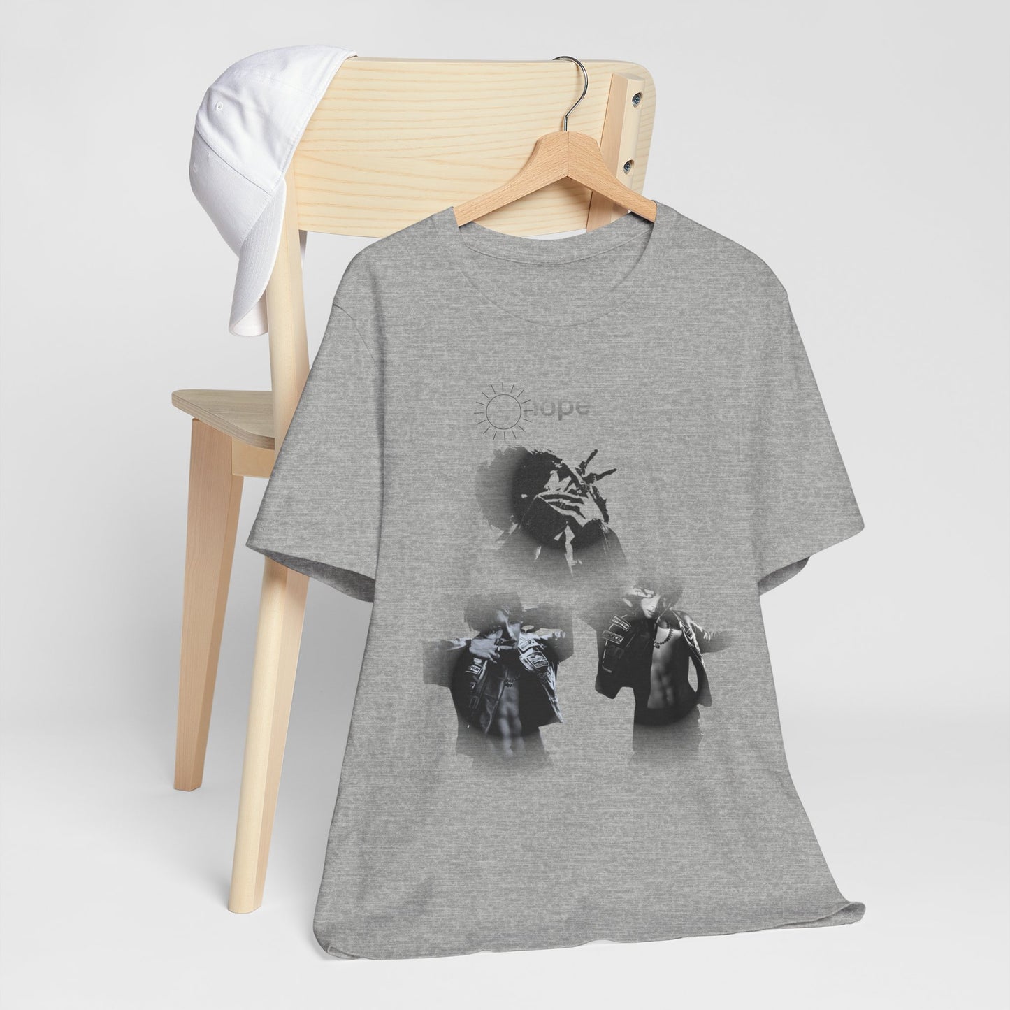 J hope Graphic Tee — Moody Monochrome Portraits