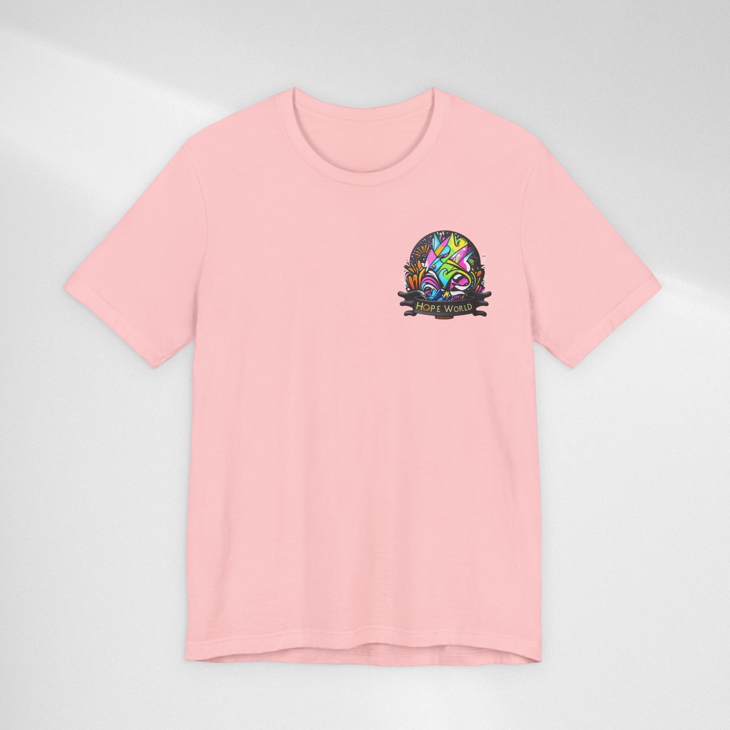 Hope World Graphic Tee — Colorful Graffiti BTS-Inspired Shirt