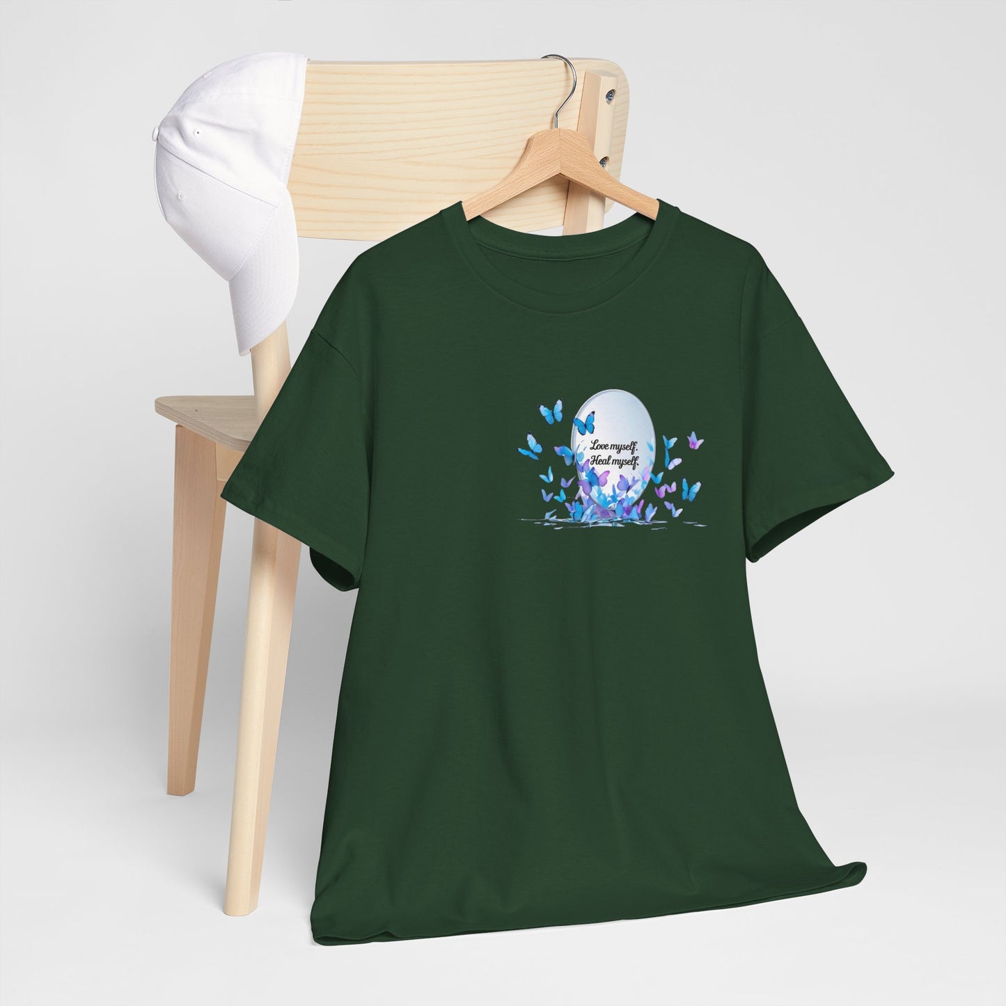 Butterfly Moon T-Shirt — "Strength Through Change" Inspirational Tee