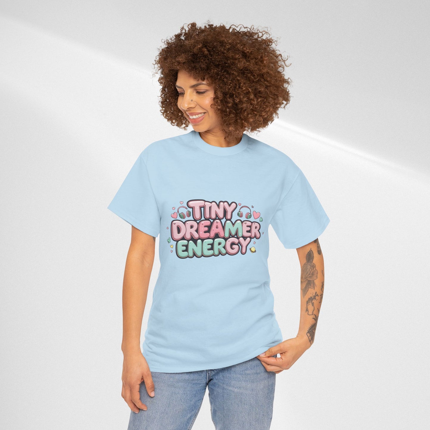 TinyTan Dreamer Energy T-Shirt — Cute Pastel Graphic Tee