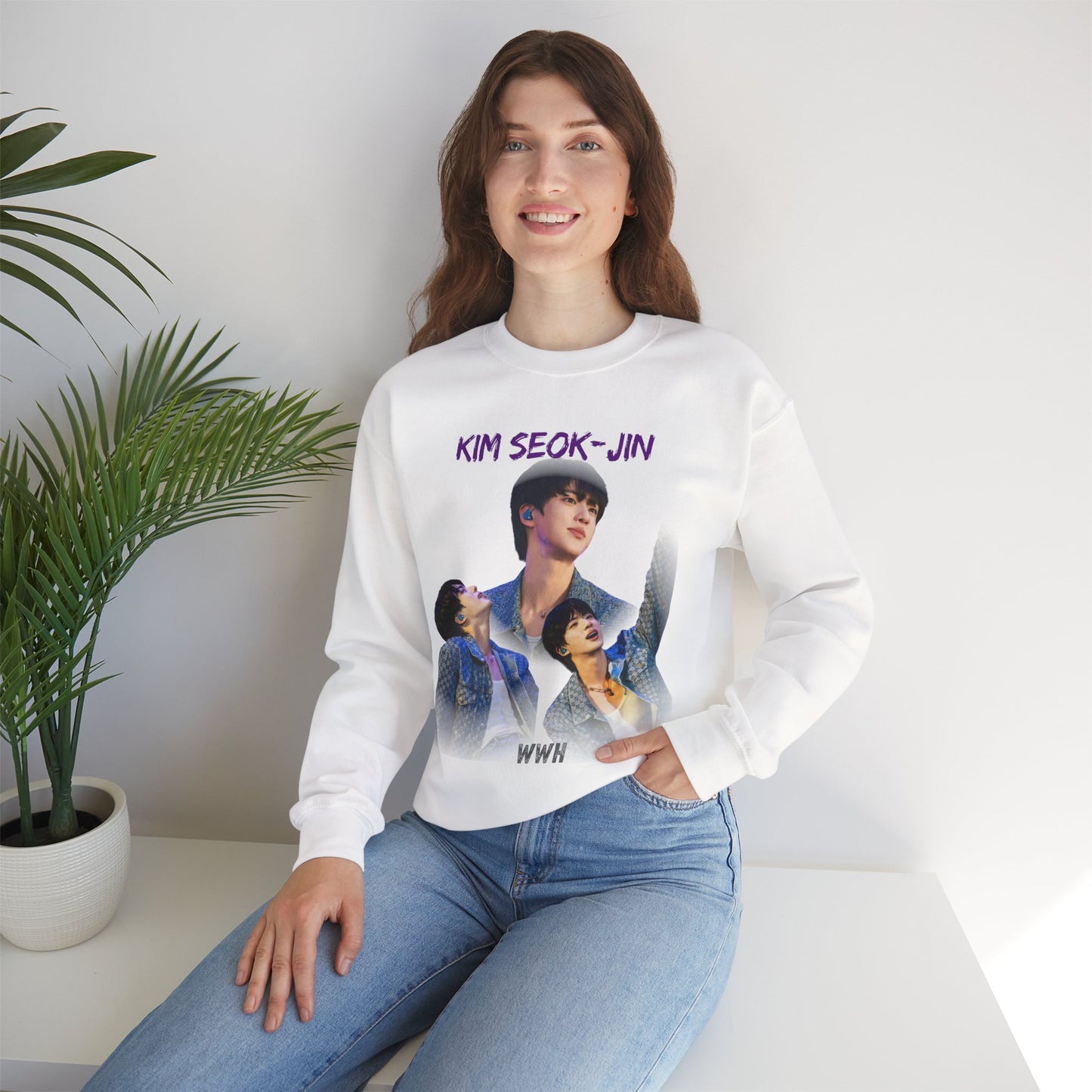 JIN Photo Collage Crewneck Sweatshirt