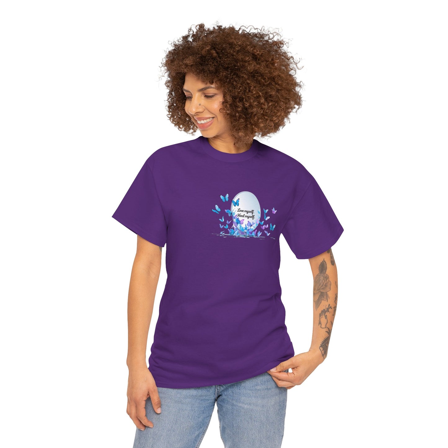 Butterfly Moon T-Shirt — "Strength Through Change" Inspirational Tee