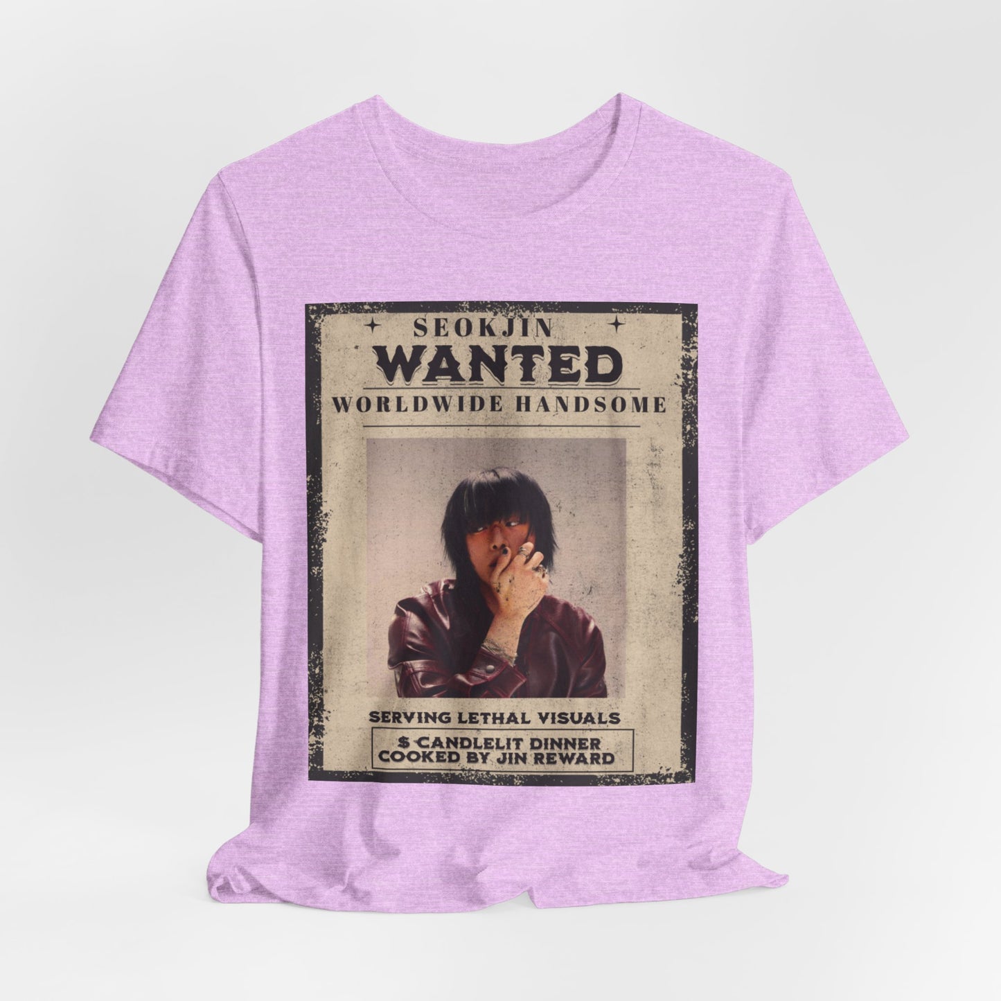 T-Shirt — 'Seokjin Wanted: Worldwide Handsome' Vintage Poster Tee