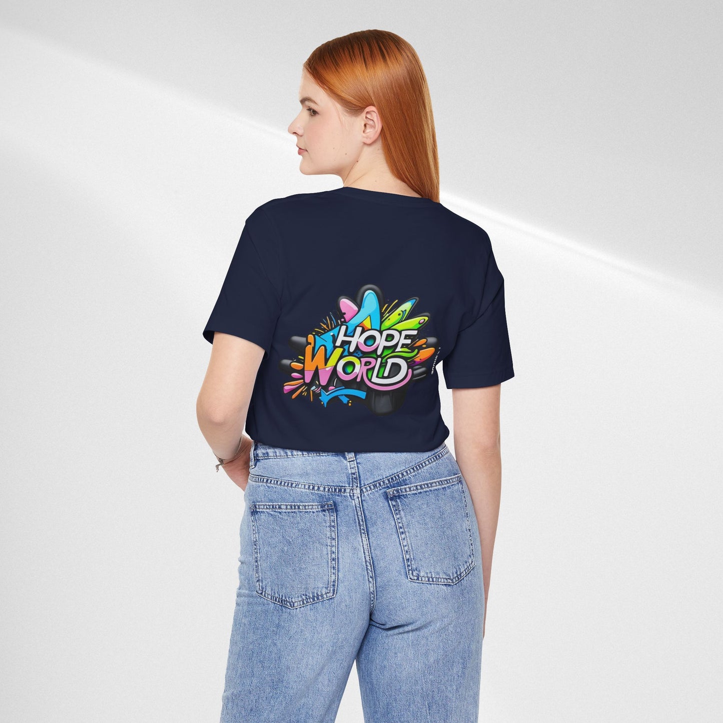 Hope World Graphic Tee — Colorful Graffiti BTS-Inspired Shirt