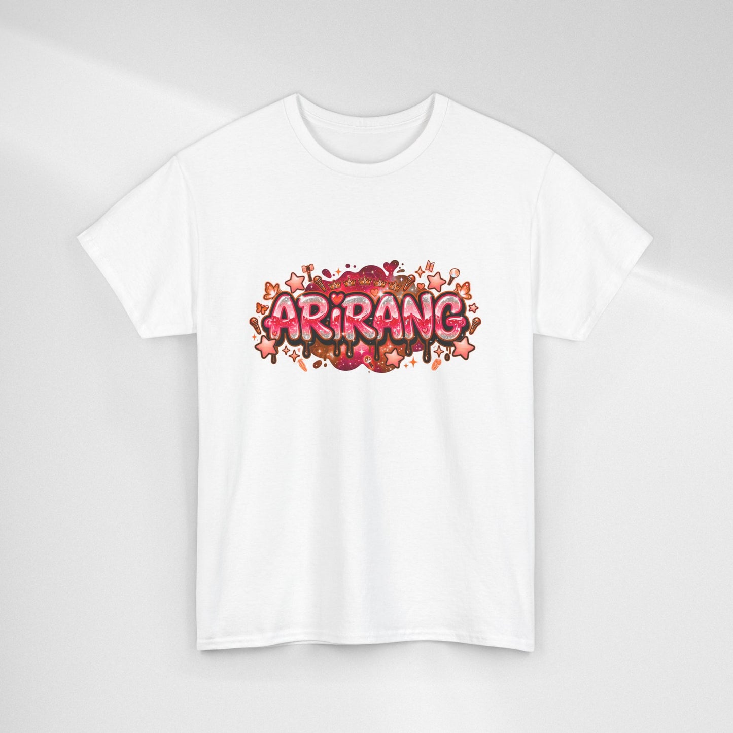 BTS Arirang Floral Graphic Tee - Korean Music Tribute Shirt