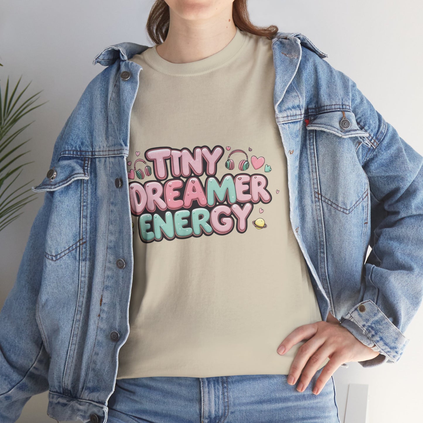 TinyTan Dreamer Energy T-Shirt — Cute Pastel Graphic Tee