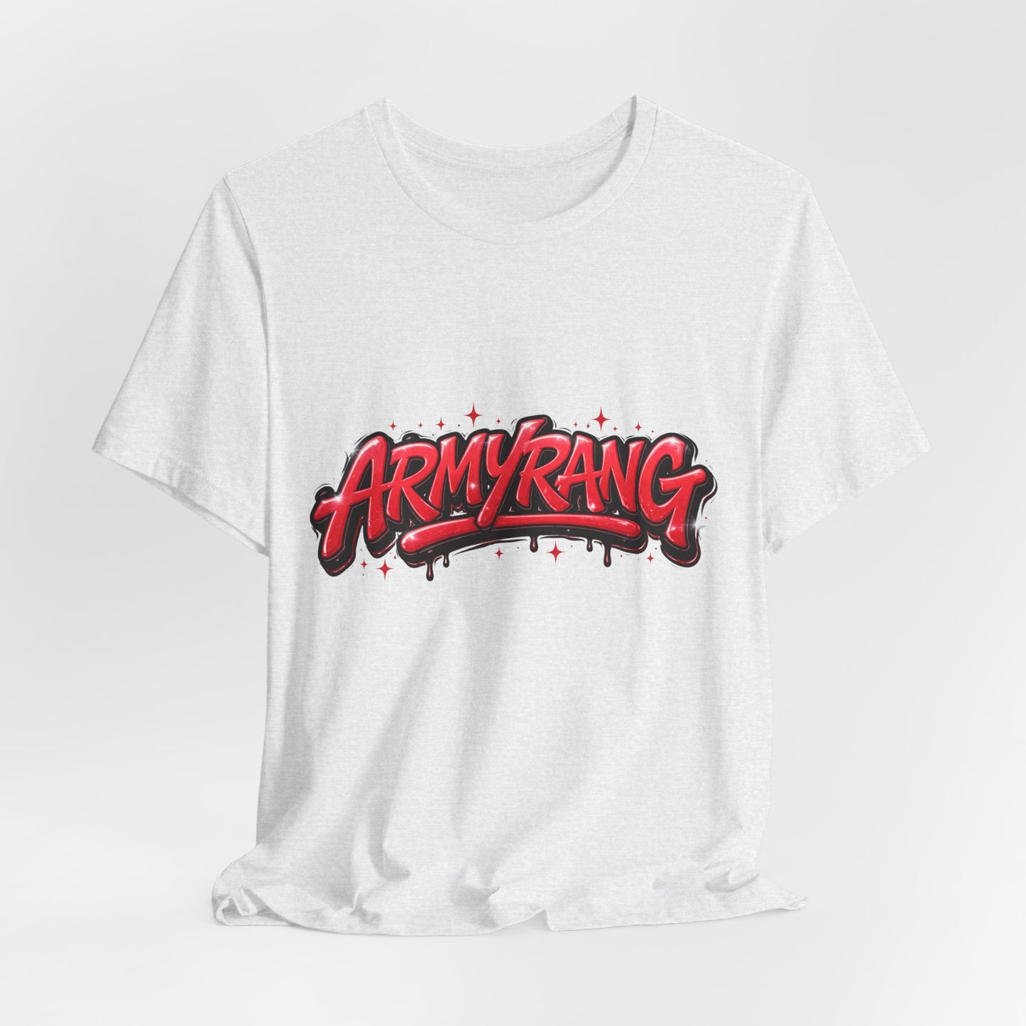 BTS T-Shirt — 'ARMYRANG' Red Graffiti Logo Tee