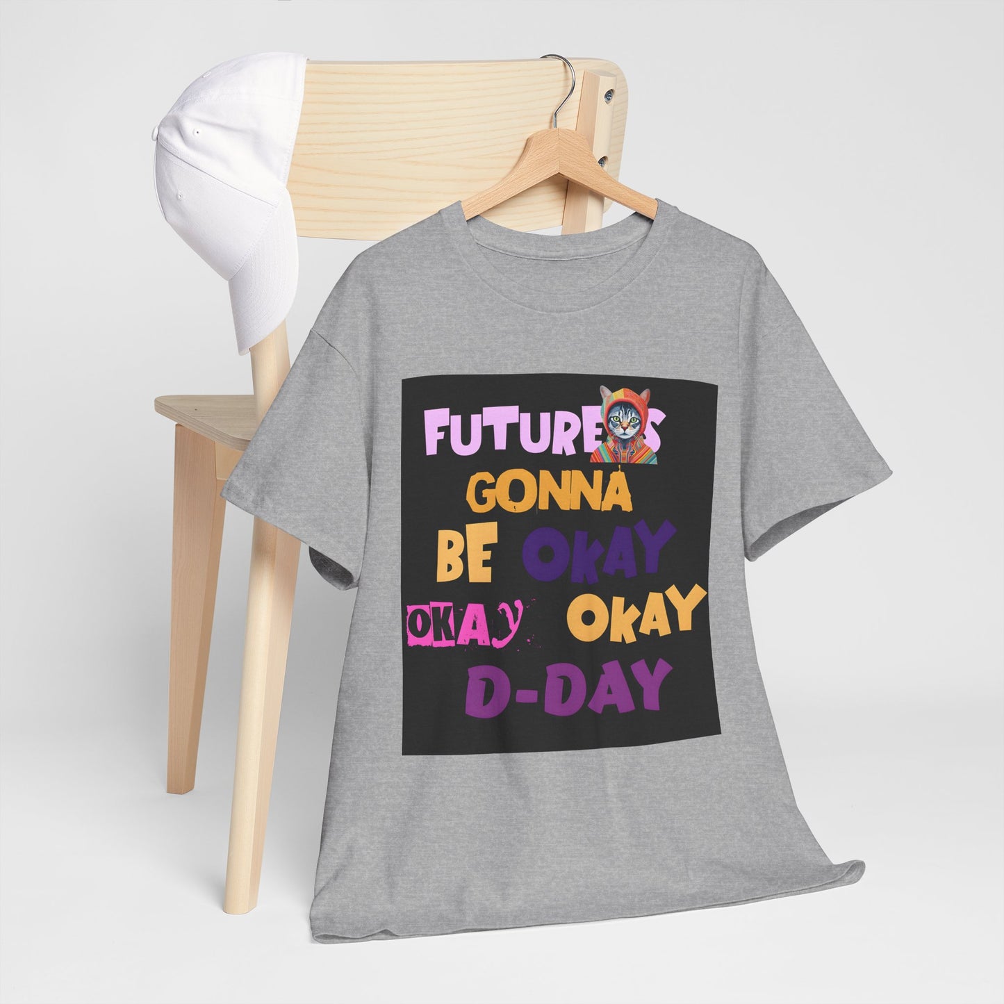 Future's Gonna Be Okay D-Day T-Shirt — Positive Retro Graphic Tee