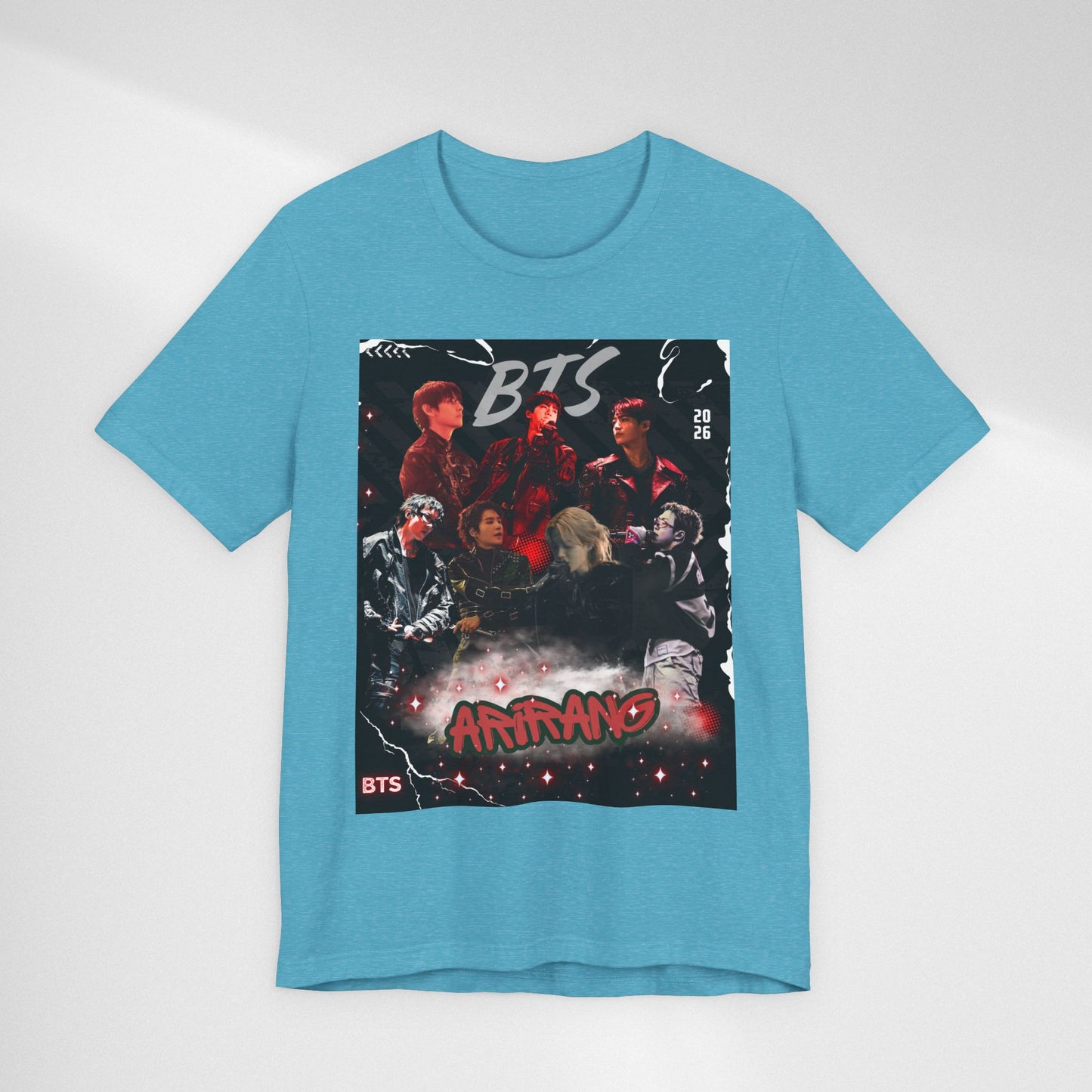 BTS ARIRANG Band Graphic Tee — 'BTS ARMY' Retro Concert Poster Shirt