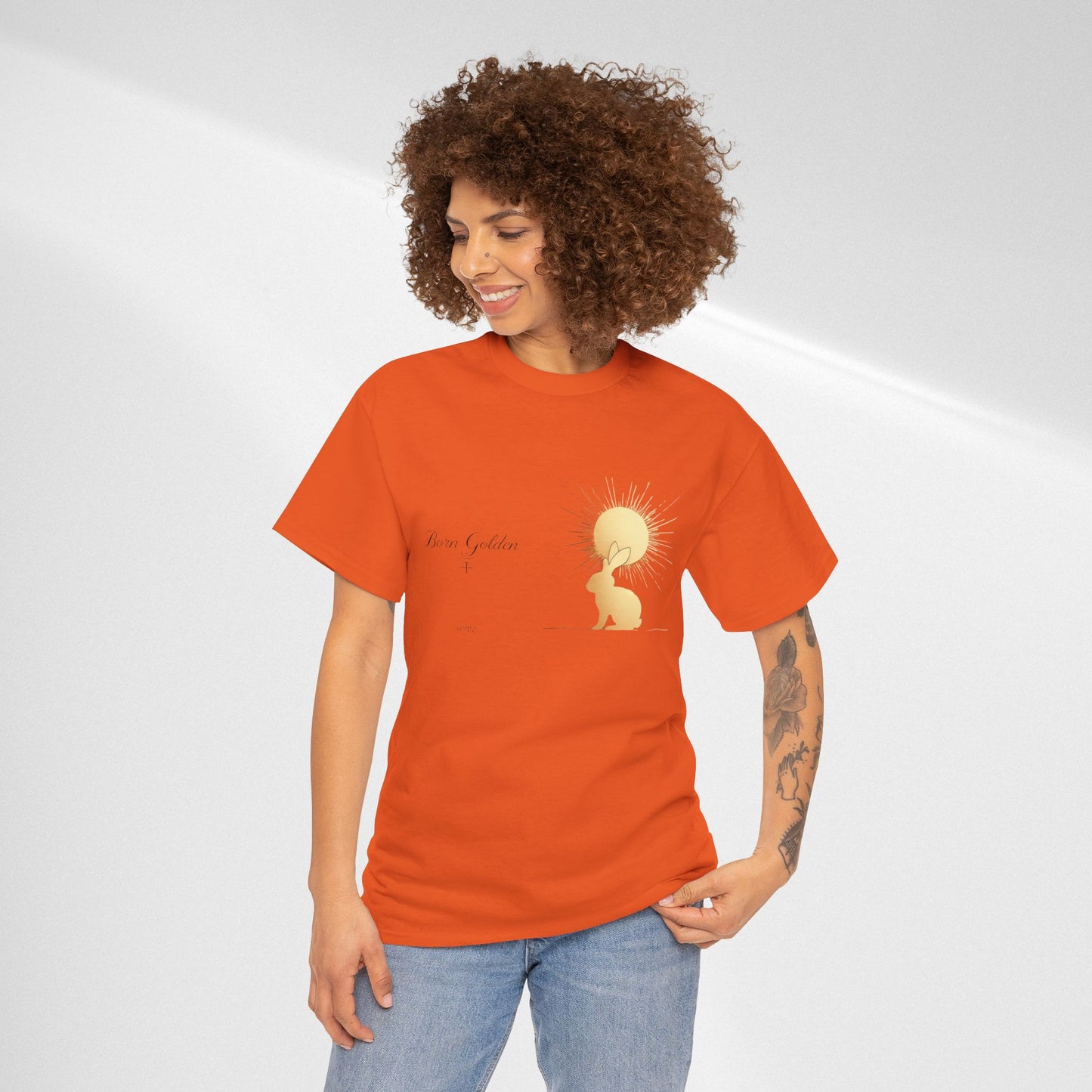 JK Golden Child T-Shirt — 'Born Golden' Cute Kids Illustration Tee