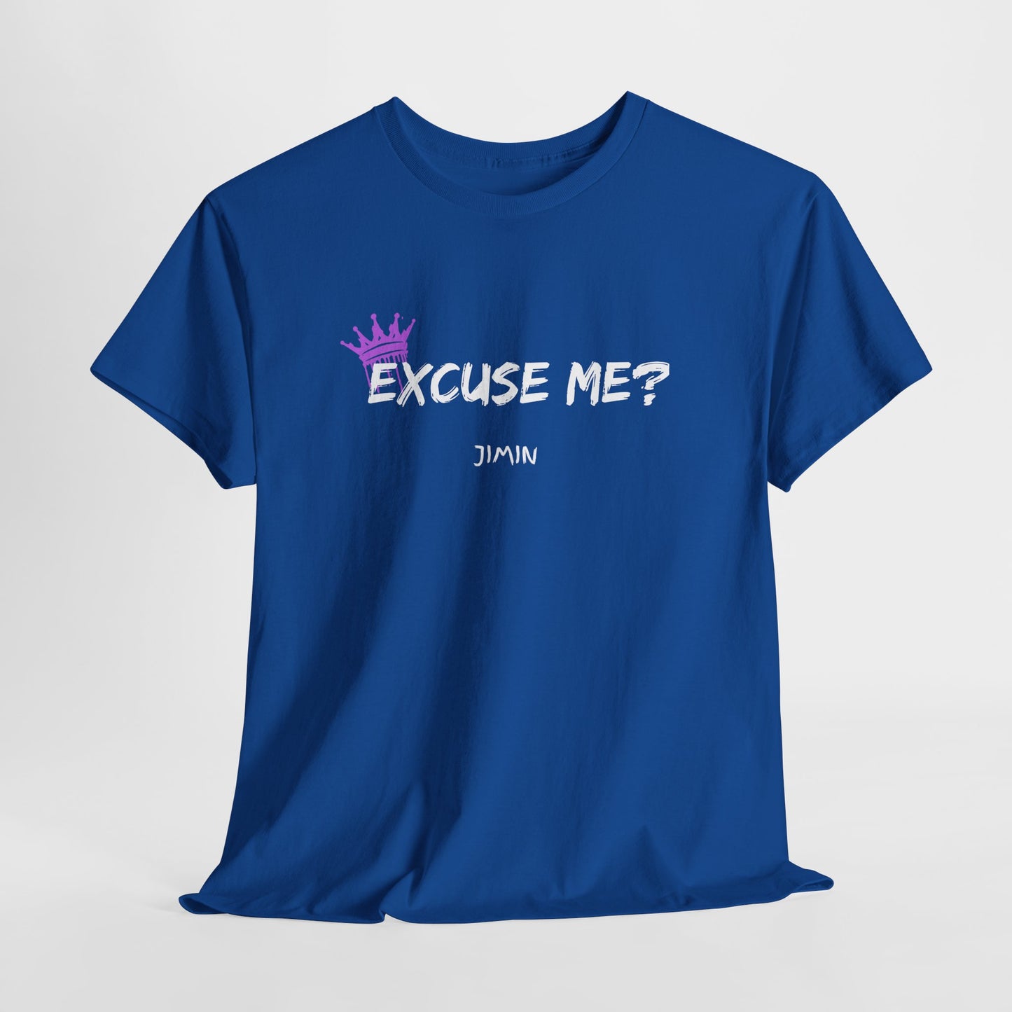 Excuse Me? Tee — Jimin Crown Graphic T‑Shirt