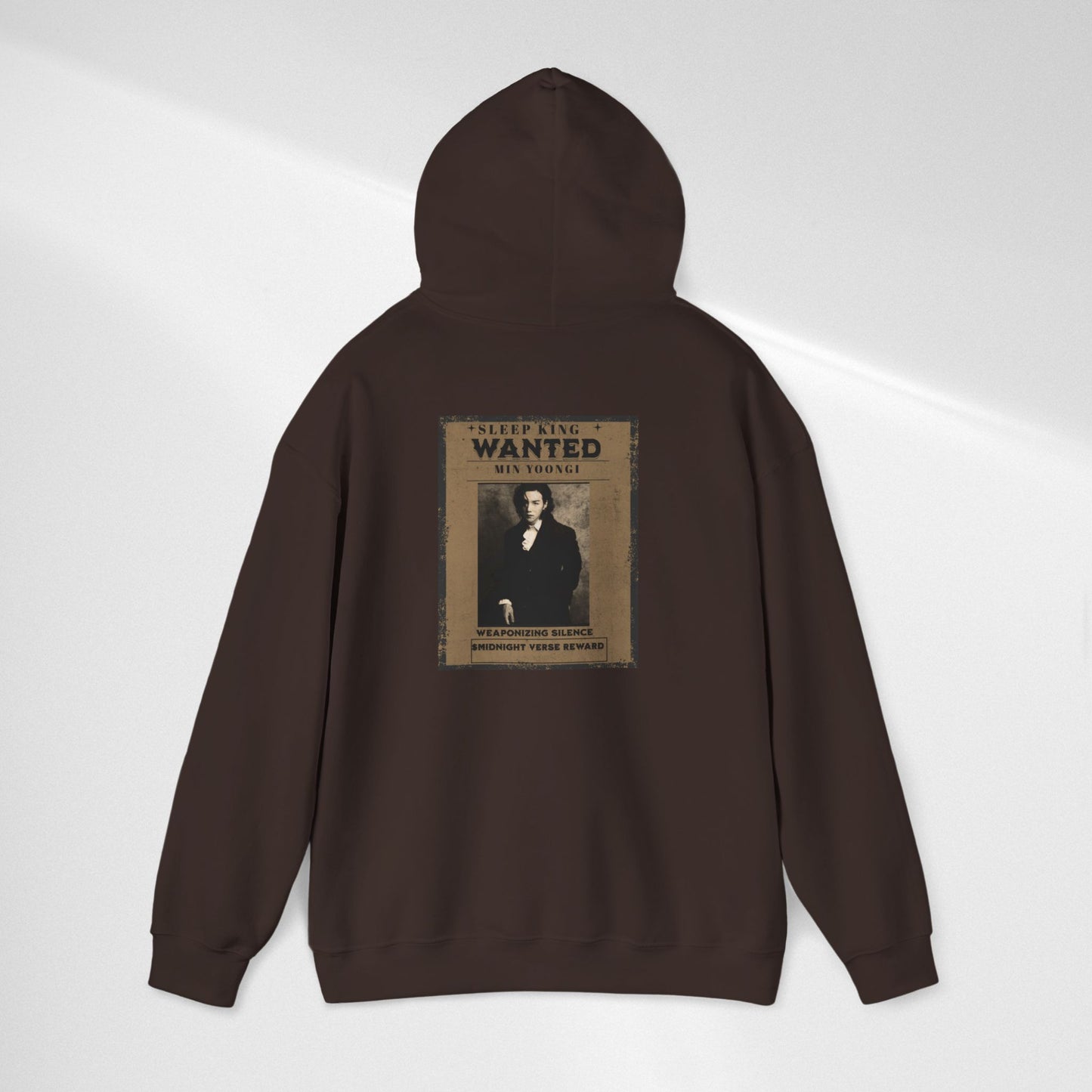 Suga Wanted Poster Hoodie — Vintage 'Wanted' Photo Sweatshirt