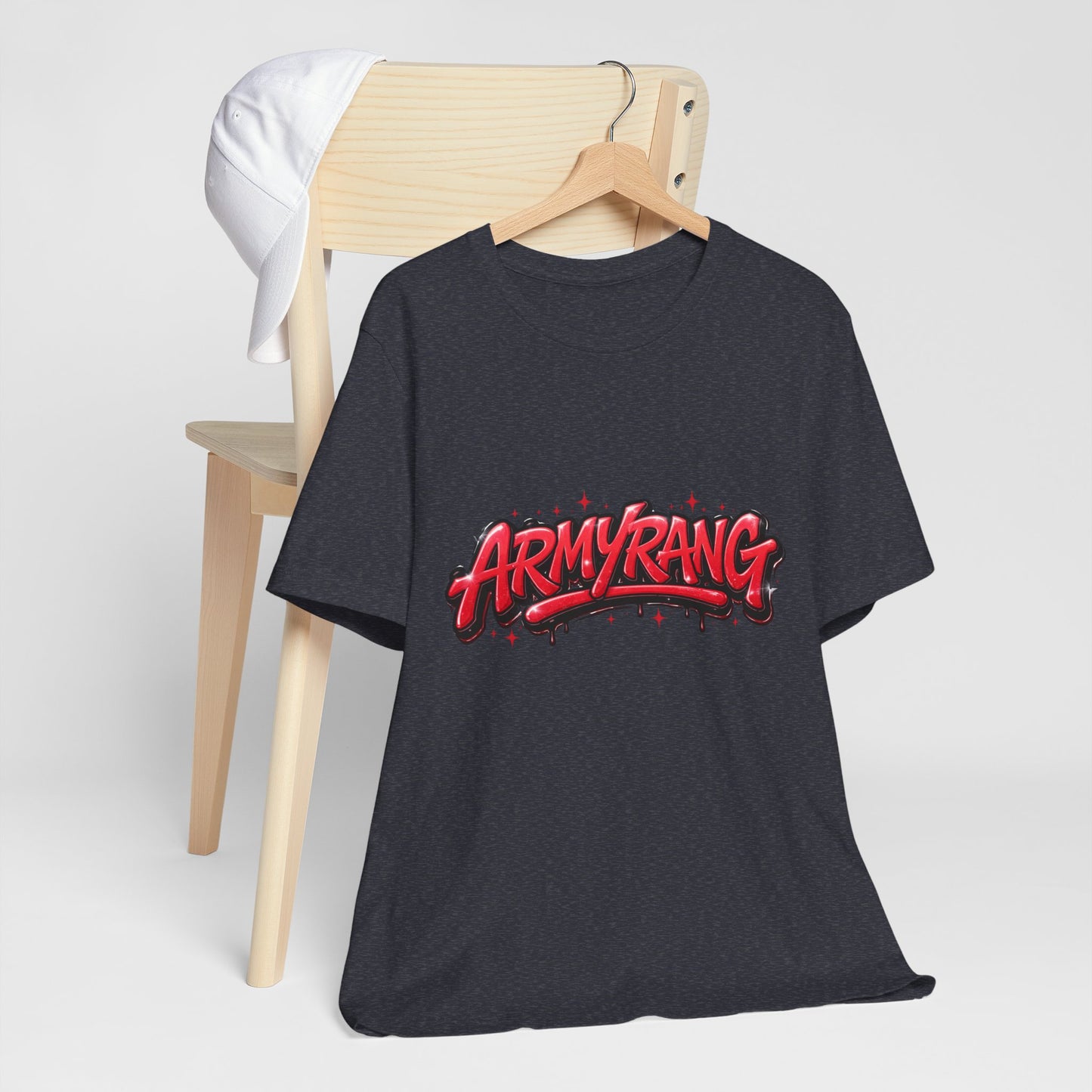 BTS T-Shirt — 'ARMYRANG' Red Graffiti Logo Tee