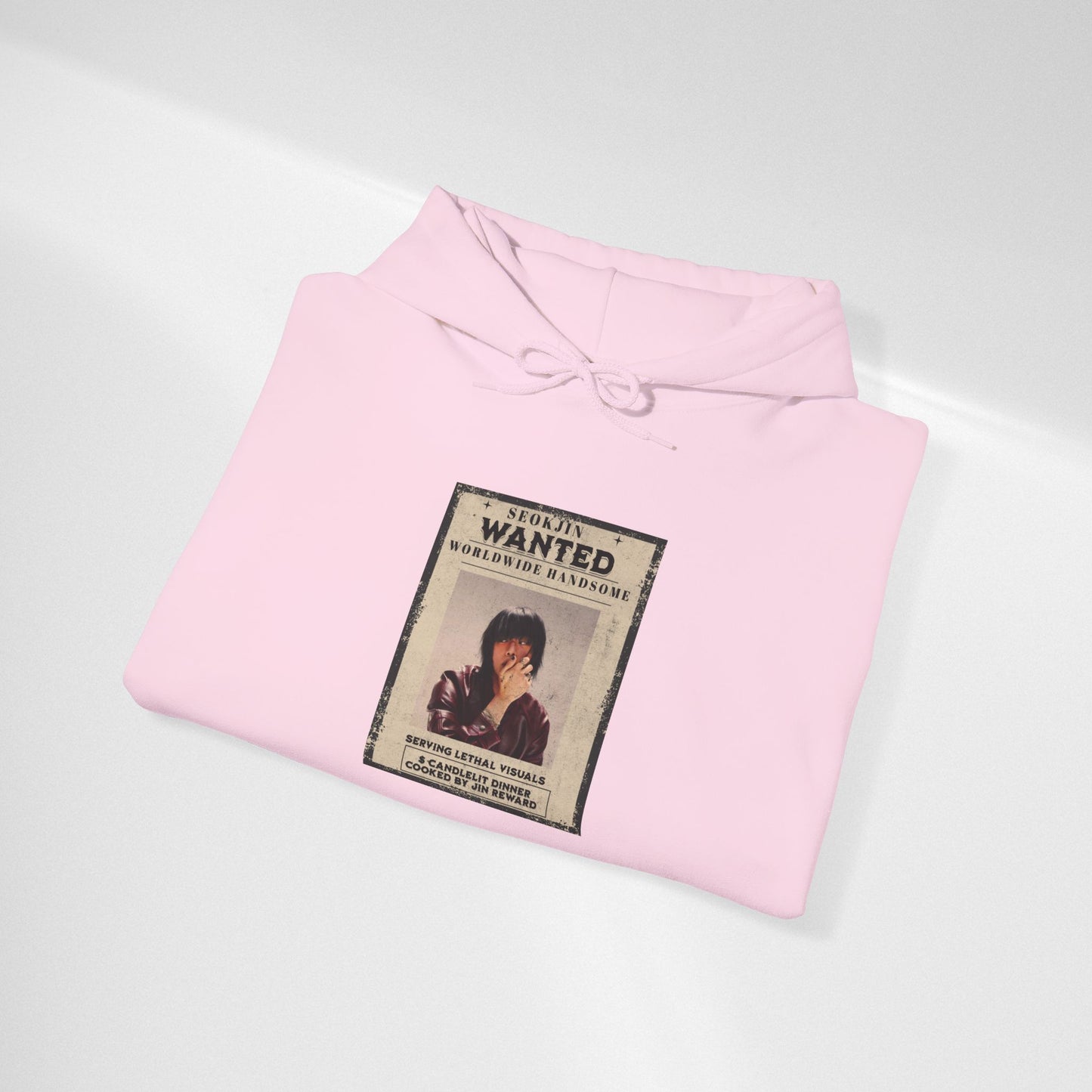 Jin Hoodie — "WANTED" Vintage Photo Poster Graphic Hoodie