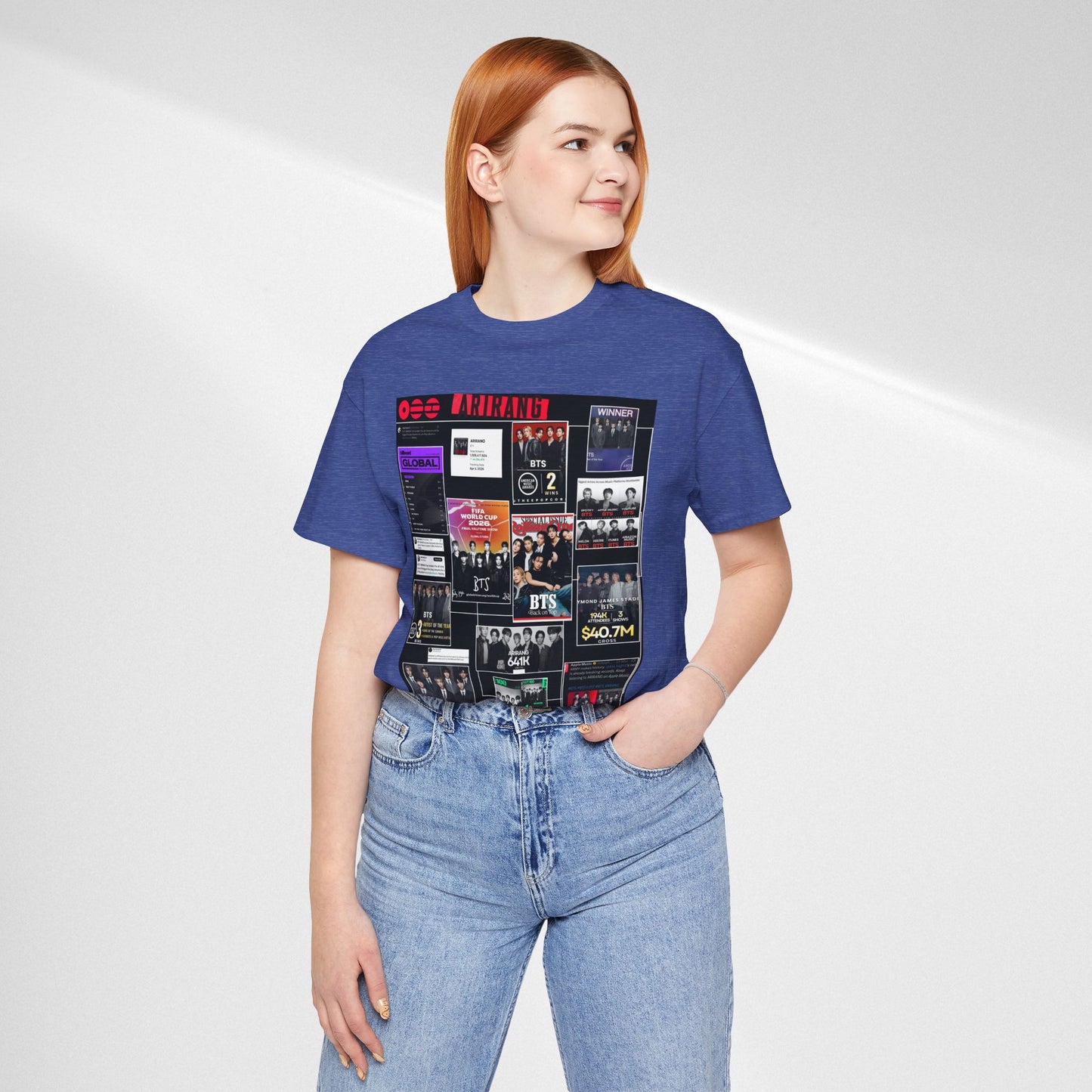 BTS  ARIRANG Collage Graphic Tee — K‑Pop Fan Tribute Shirt