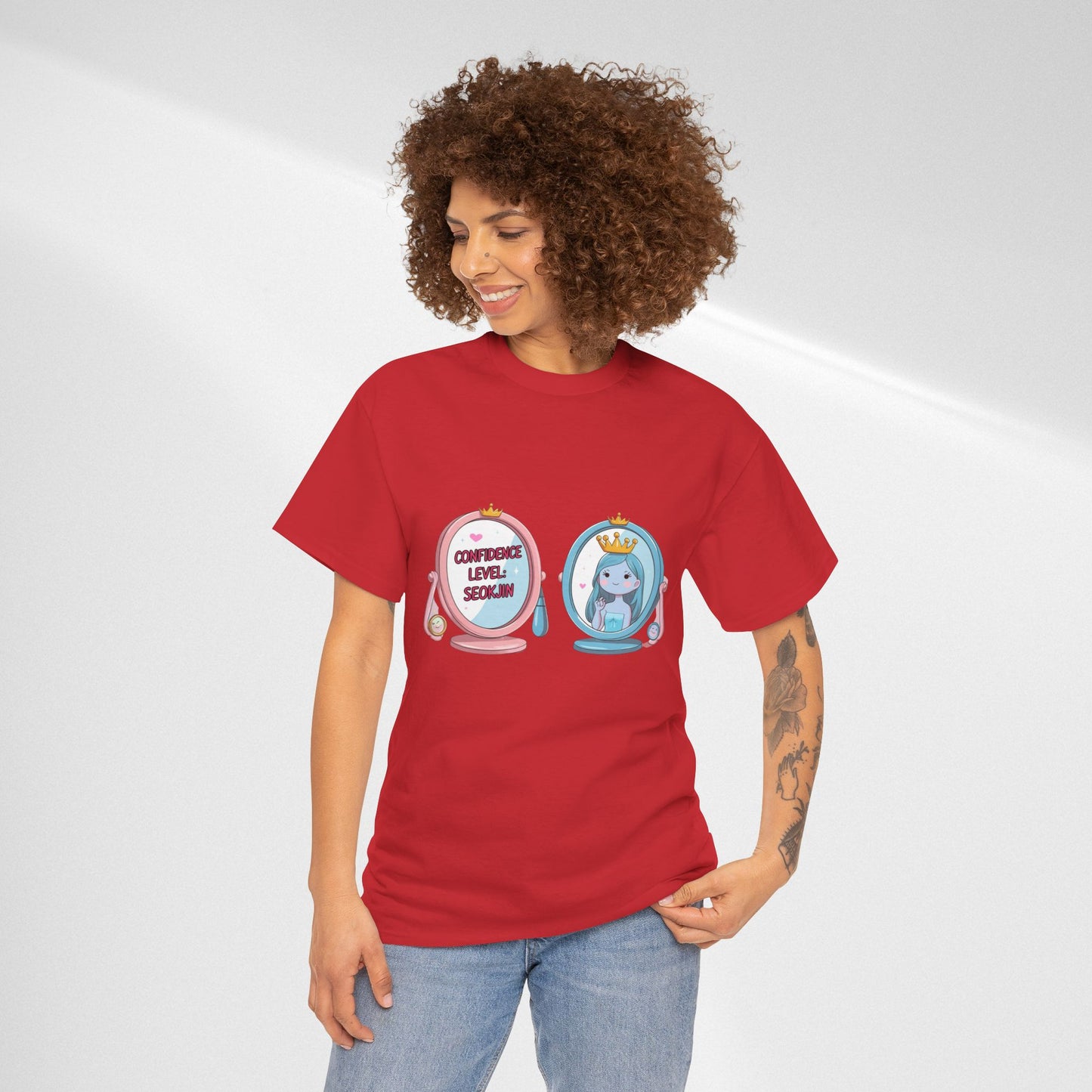 BTS Jin Confidence Level T-Shirt — Seokjin Fan Tee